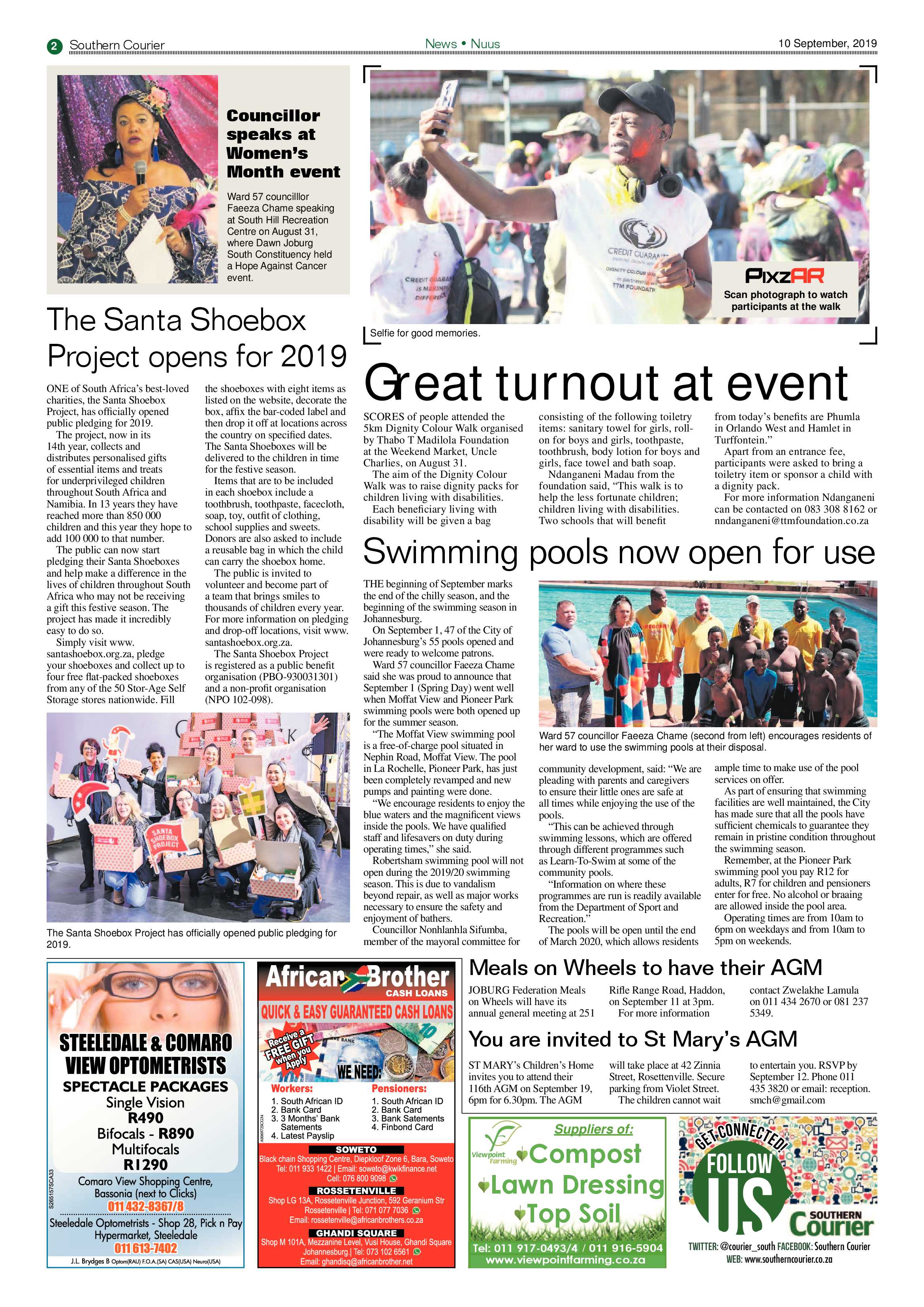 Southern Courier 10 September 2019 page 2