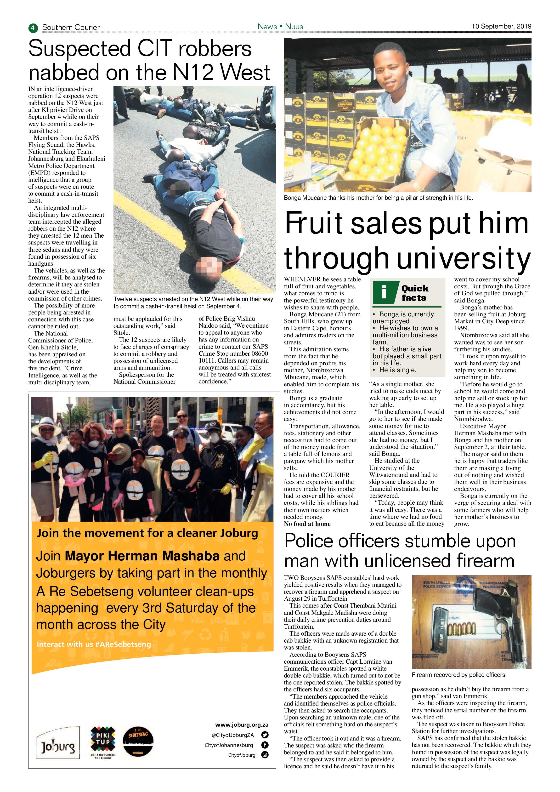 Southern Courier 10 September 2019 page 4