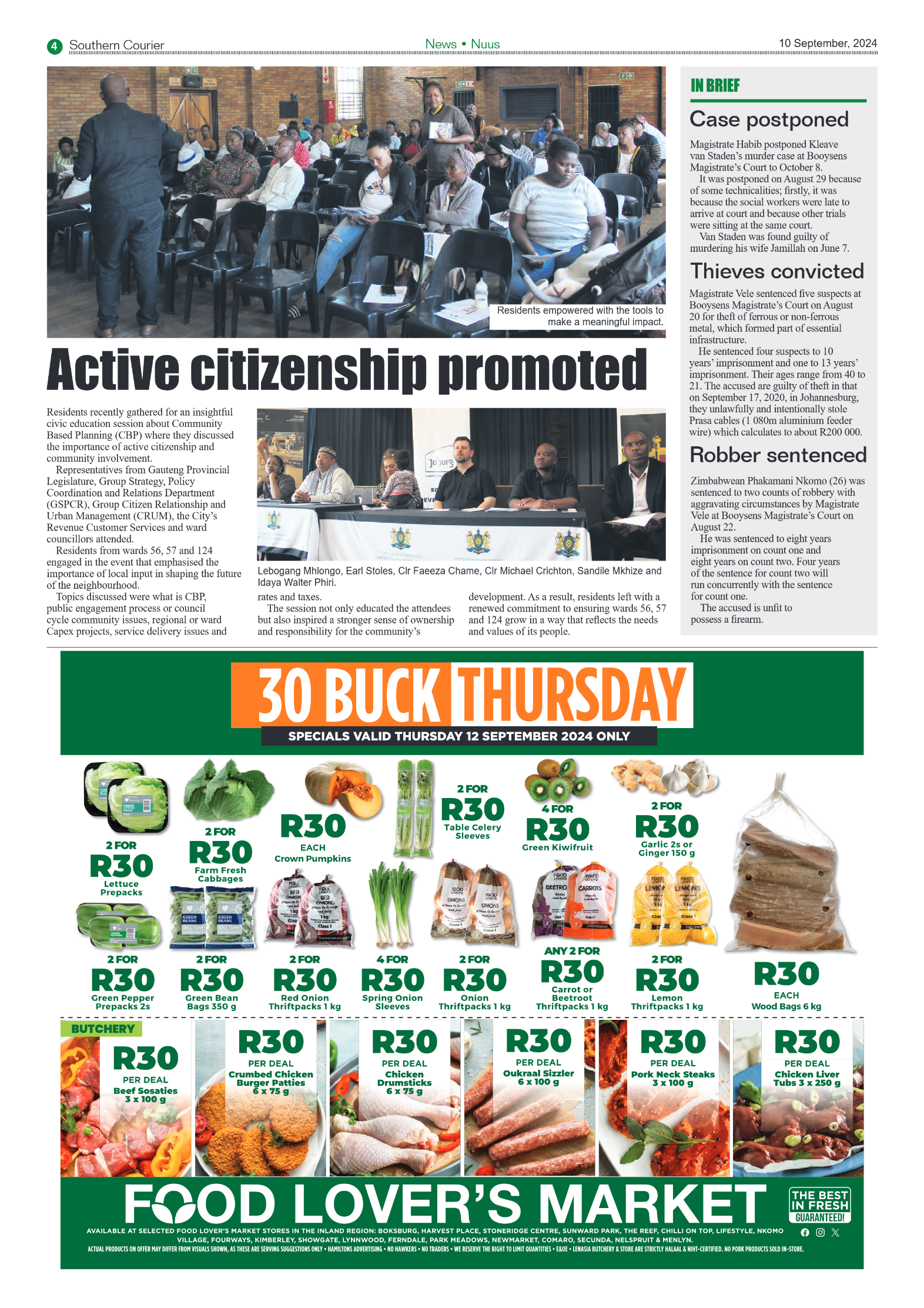 Southern Courier 10 September 2024 page 4