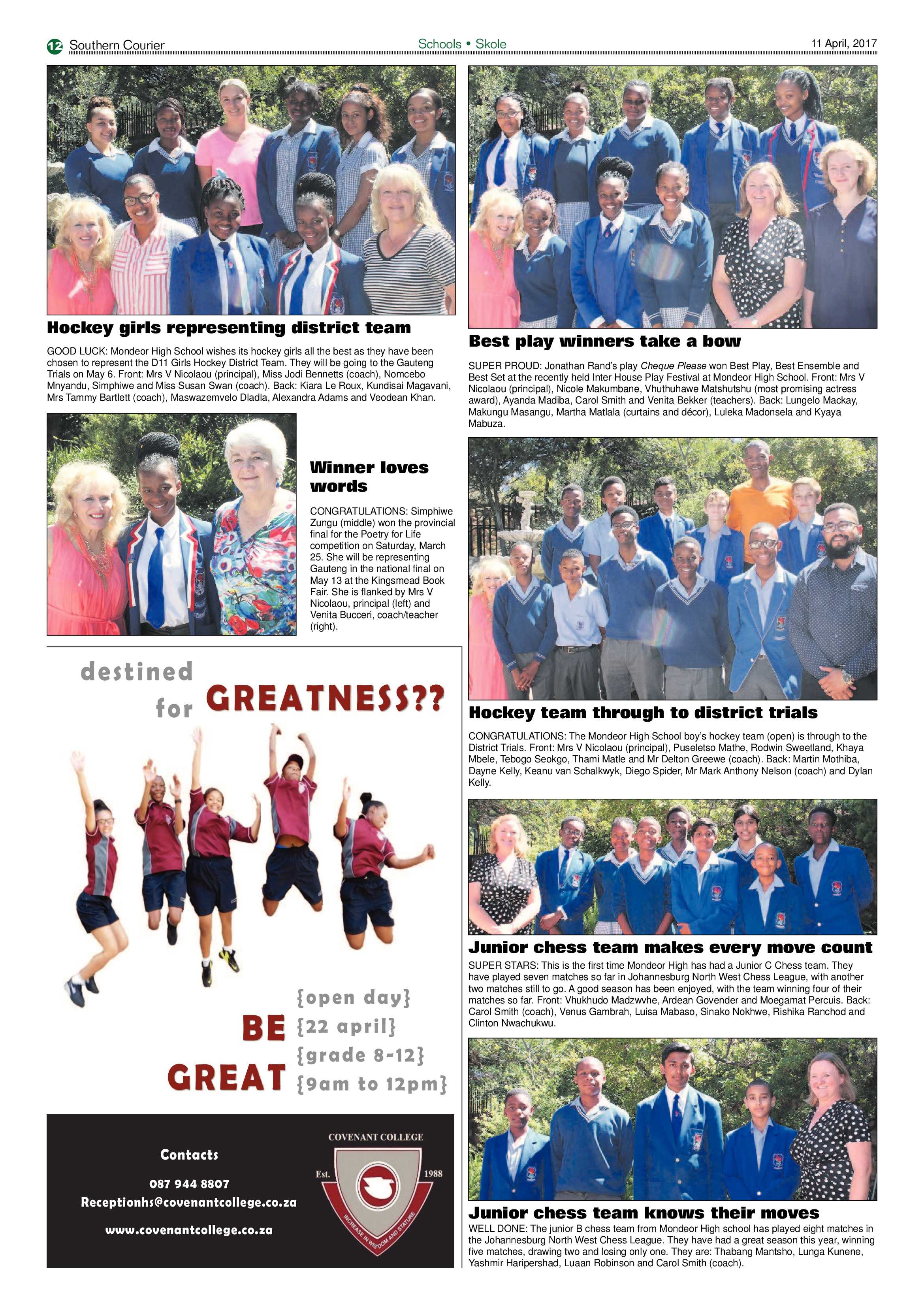 Southern Courier 11 April 2017 page 12
