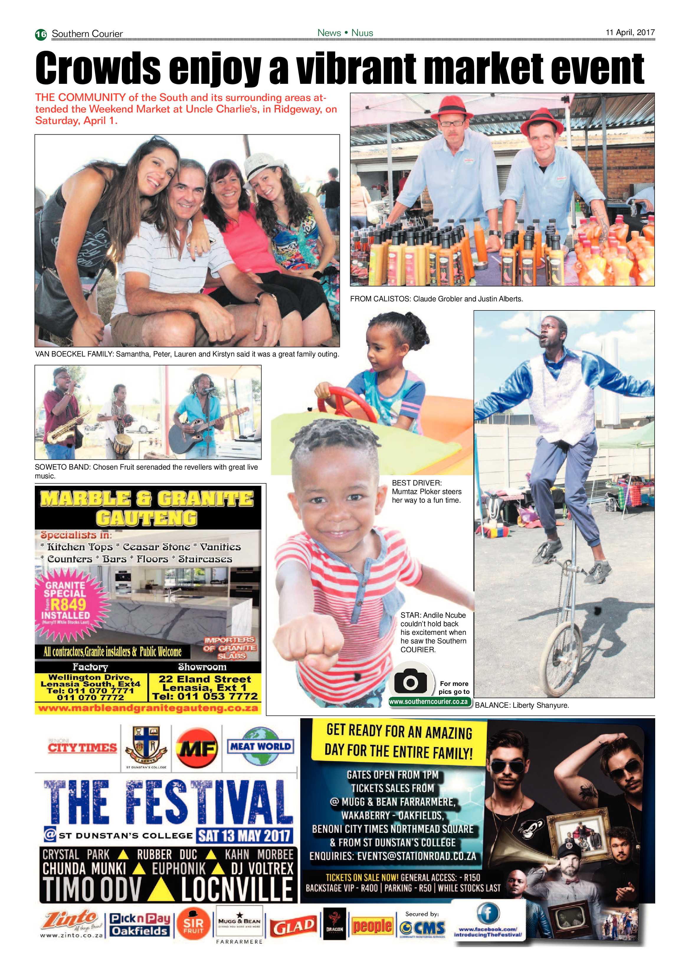 Southern Courier 11 April 2017 page 16