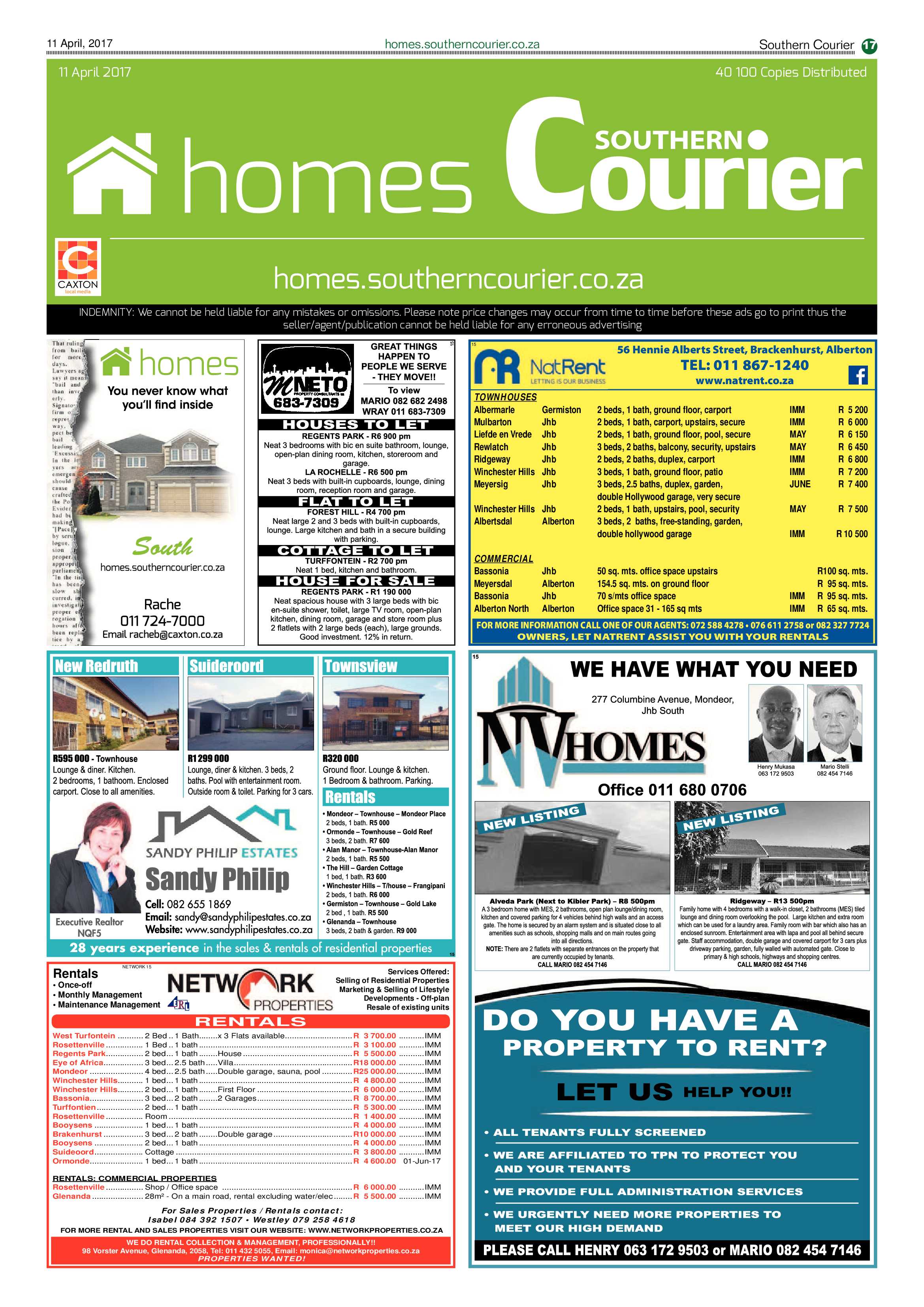 Southern Courier 11 April 2017 page 17
