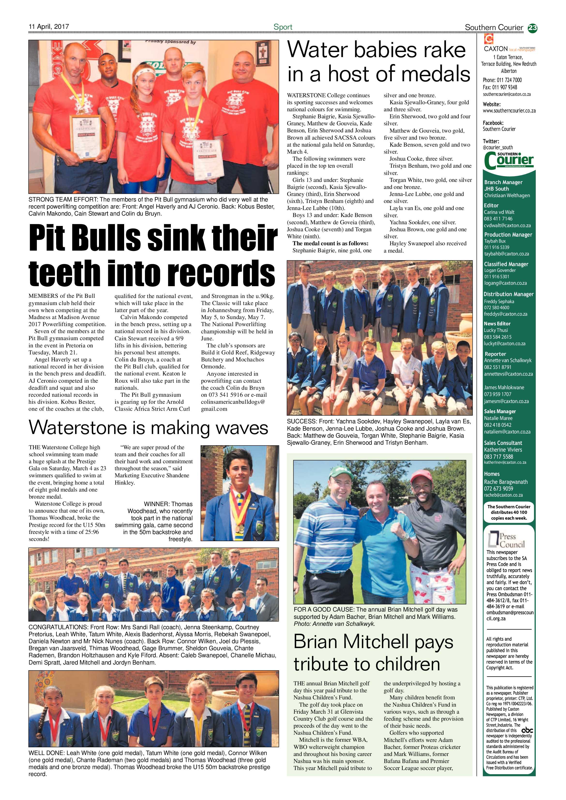 Southern Courier 11 April 2017 page 23