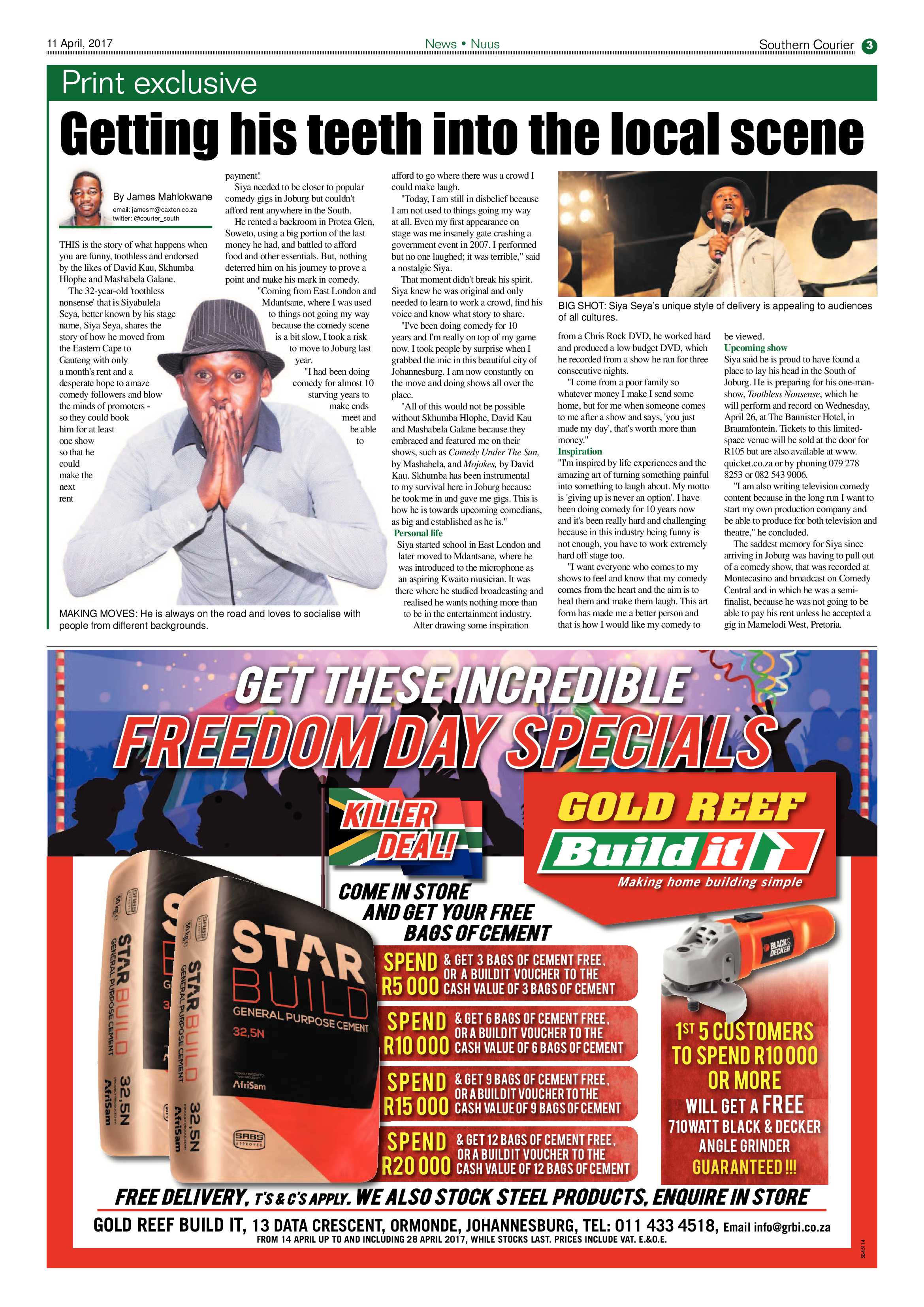 Southern Courier 11 April 2017 page 3