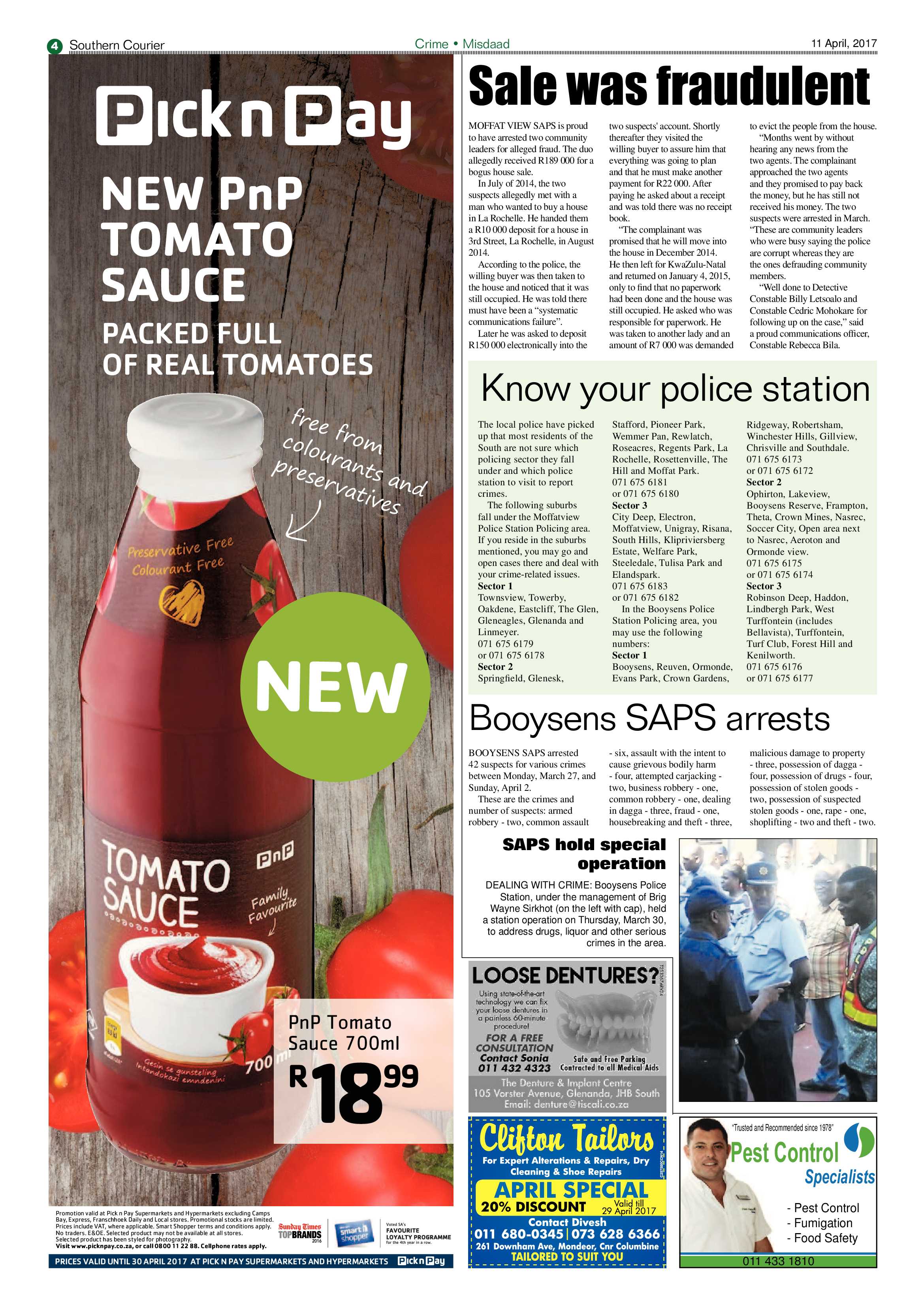 Southern Courier 11 April 2017 page 4