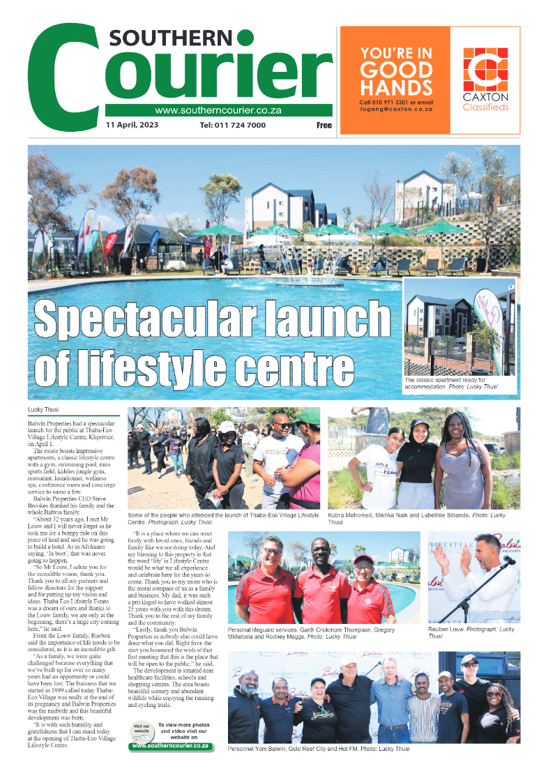Southern Courier 11 April 2023 page 1