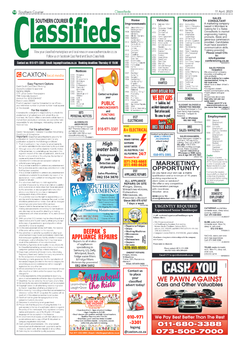 Southern Courier 11 April 2023 page 10