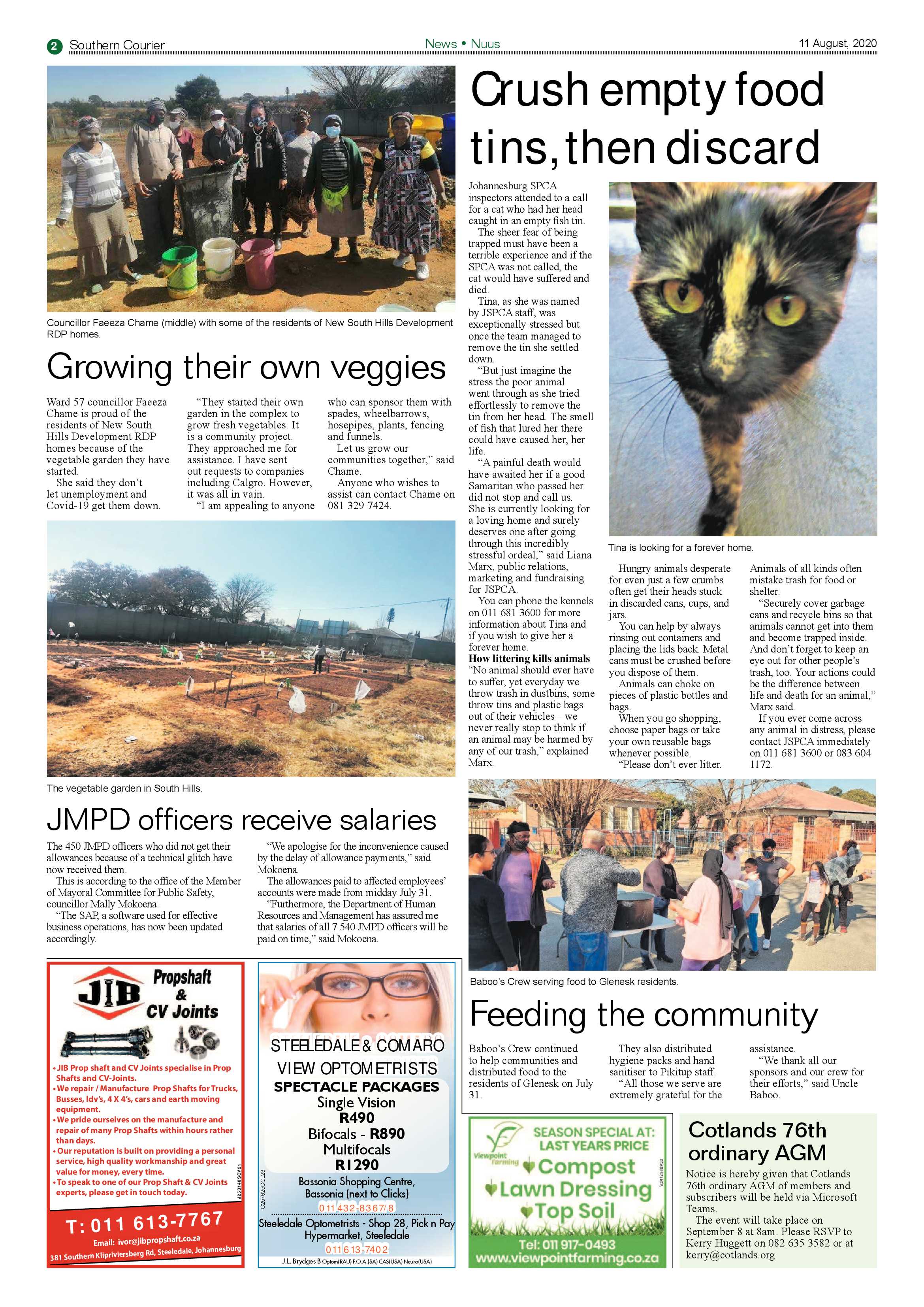 Southern Courier 11 August 2020 page 2