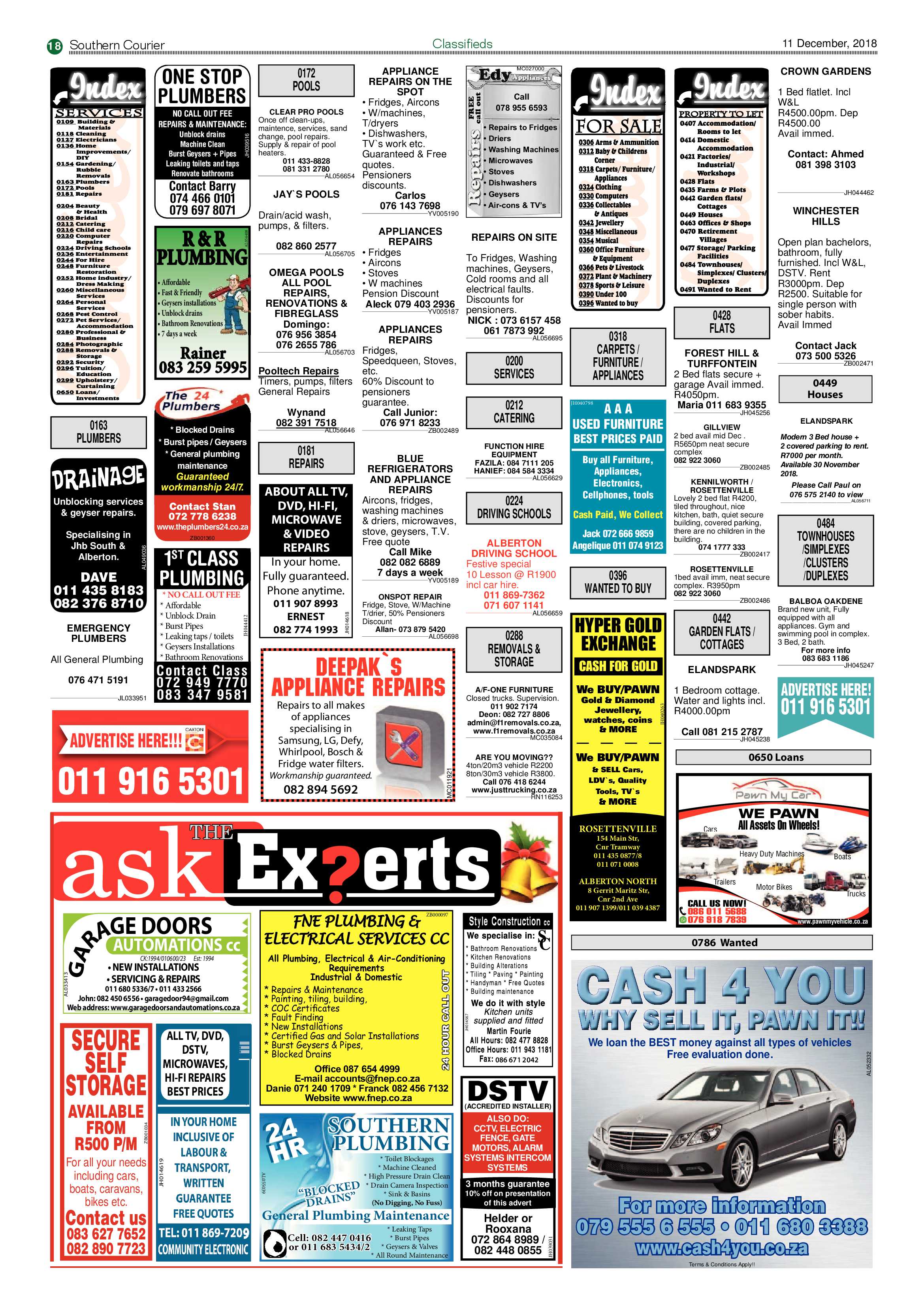 Southern Courier 11 December 2018 page 18
