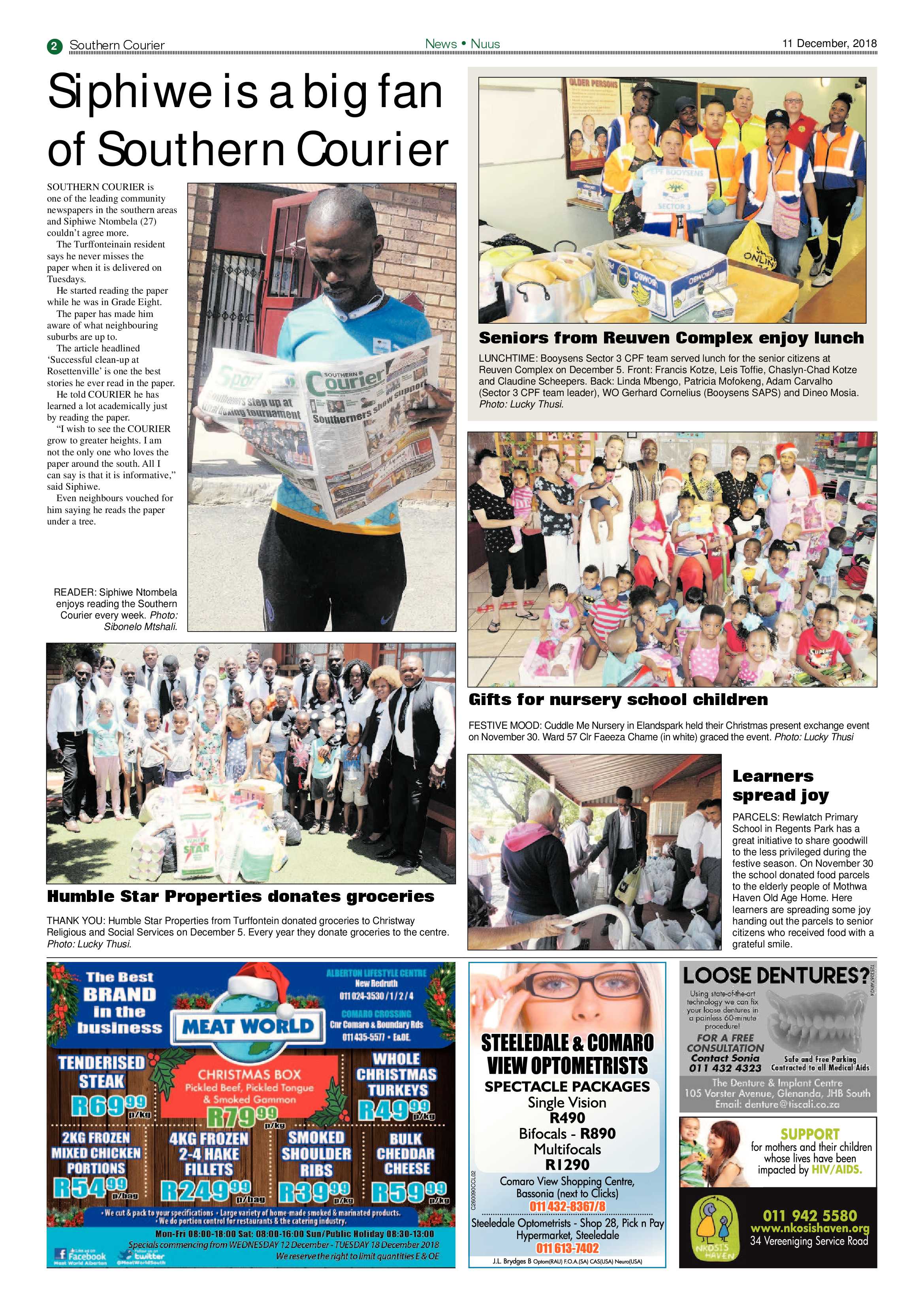Southern Courier 11 December 2018 page 2