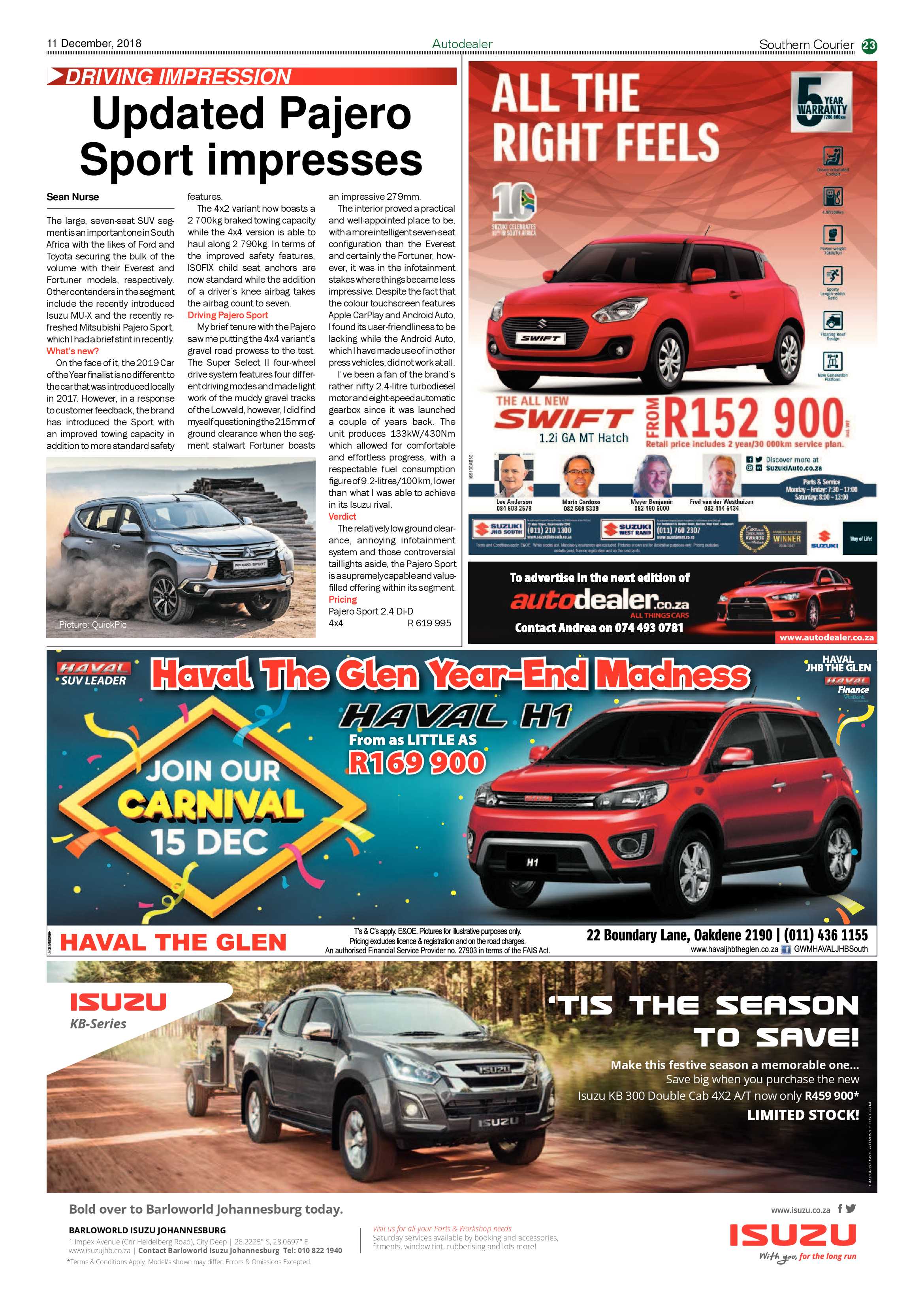 Southern Courier 11 December 2018 page 23