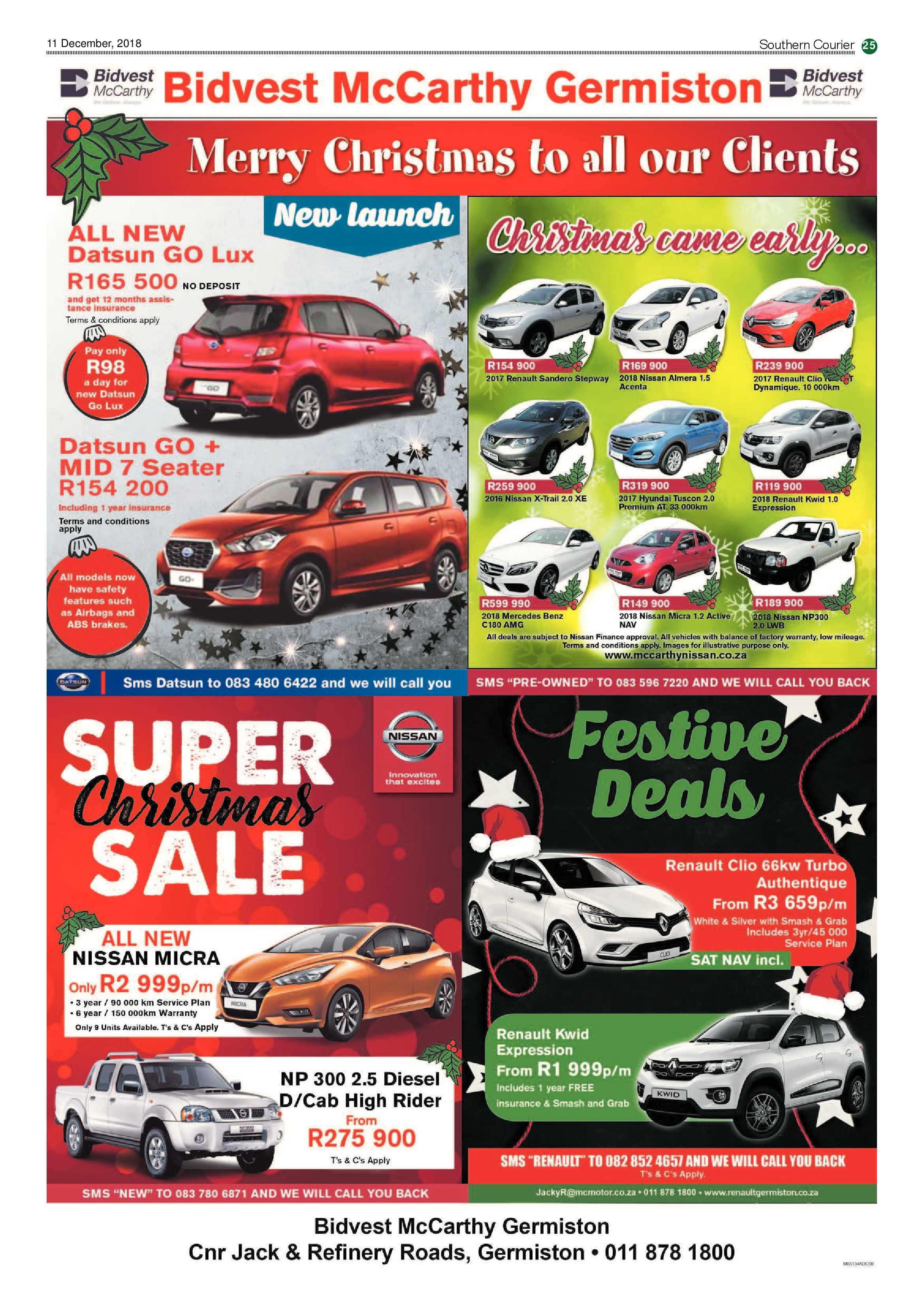 Southern Courier 11 December 2018 page 25