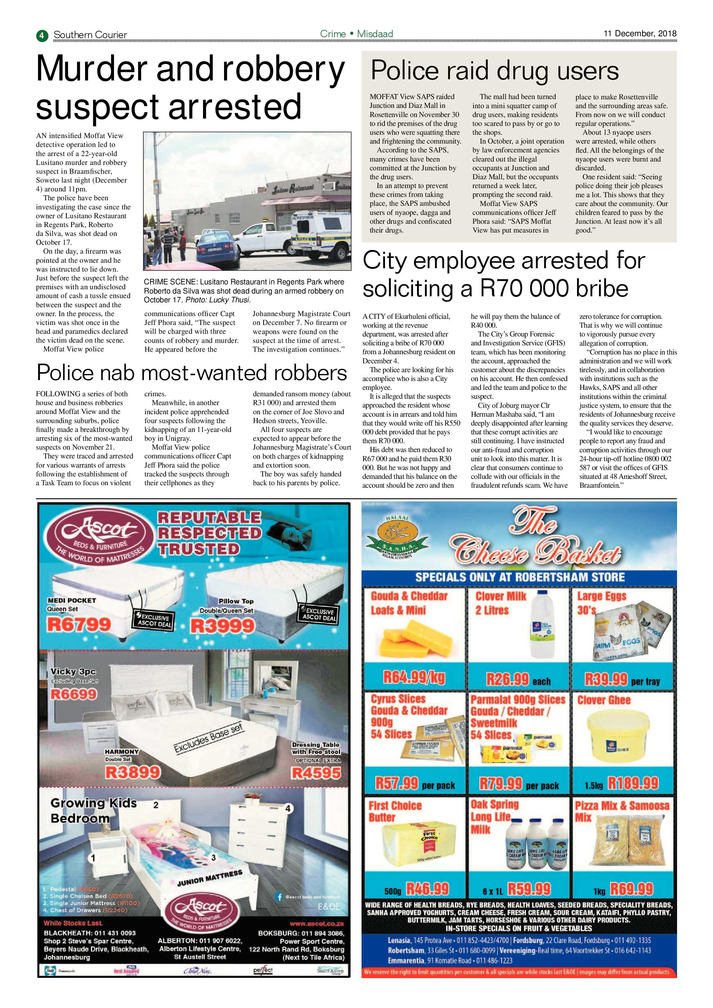 Southern Courier 11 December 2018 page 4