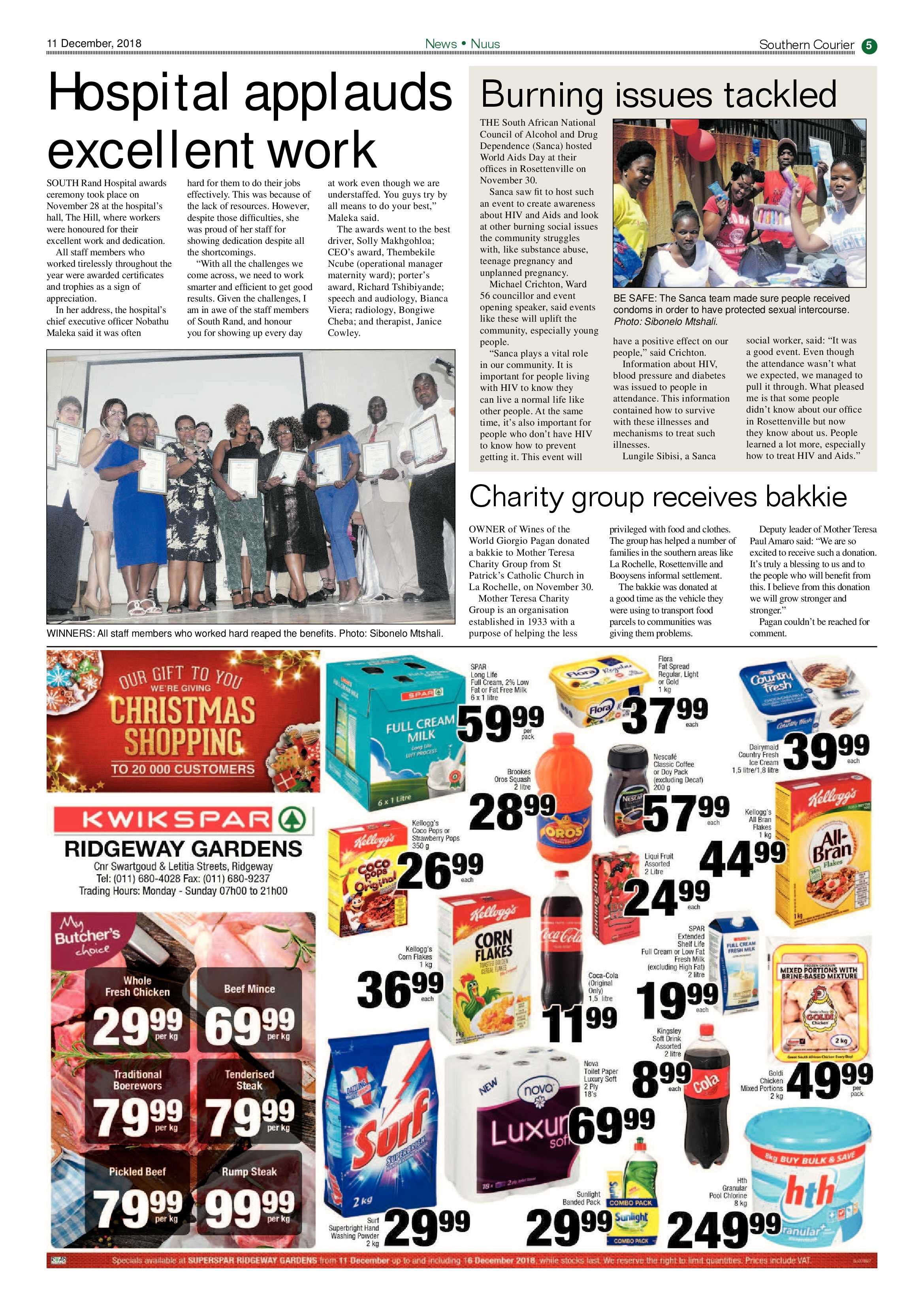 Southern Courier 11 December 2018 page 5