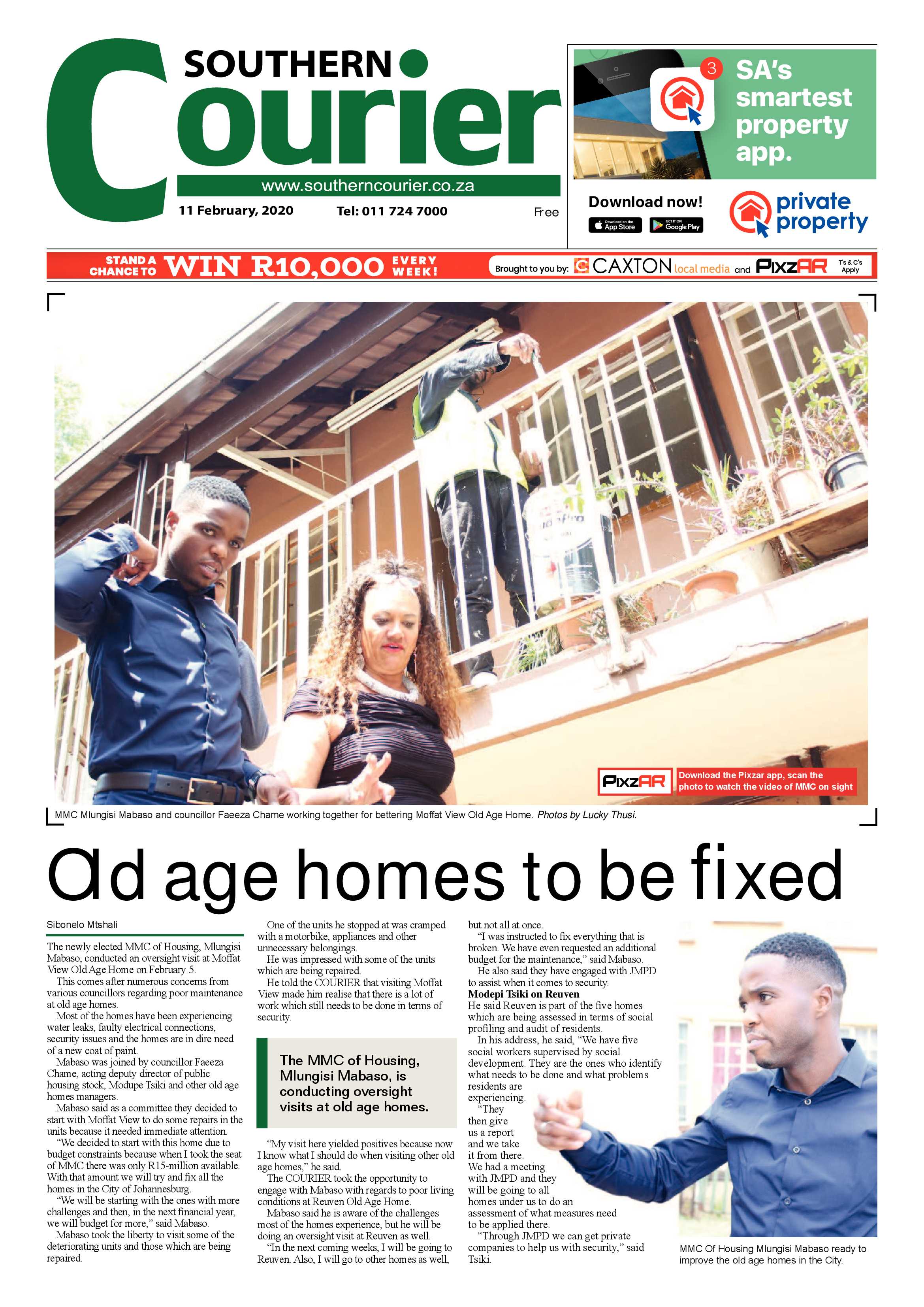 Southern Courier 11 February 2020 page 1