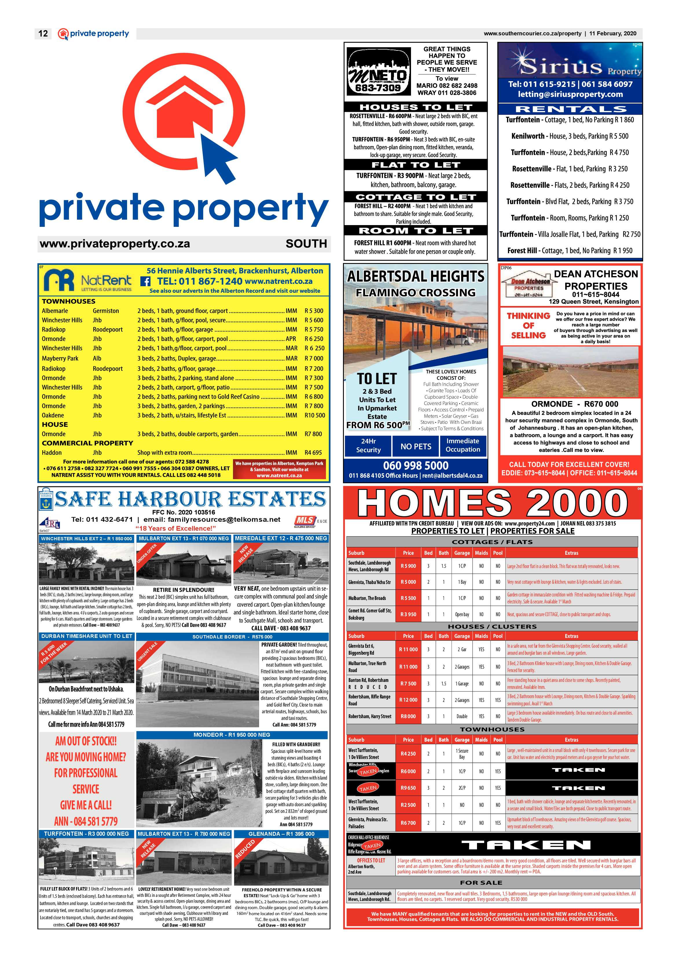 Southern Courier 11 February 2020 page 12