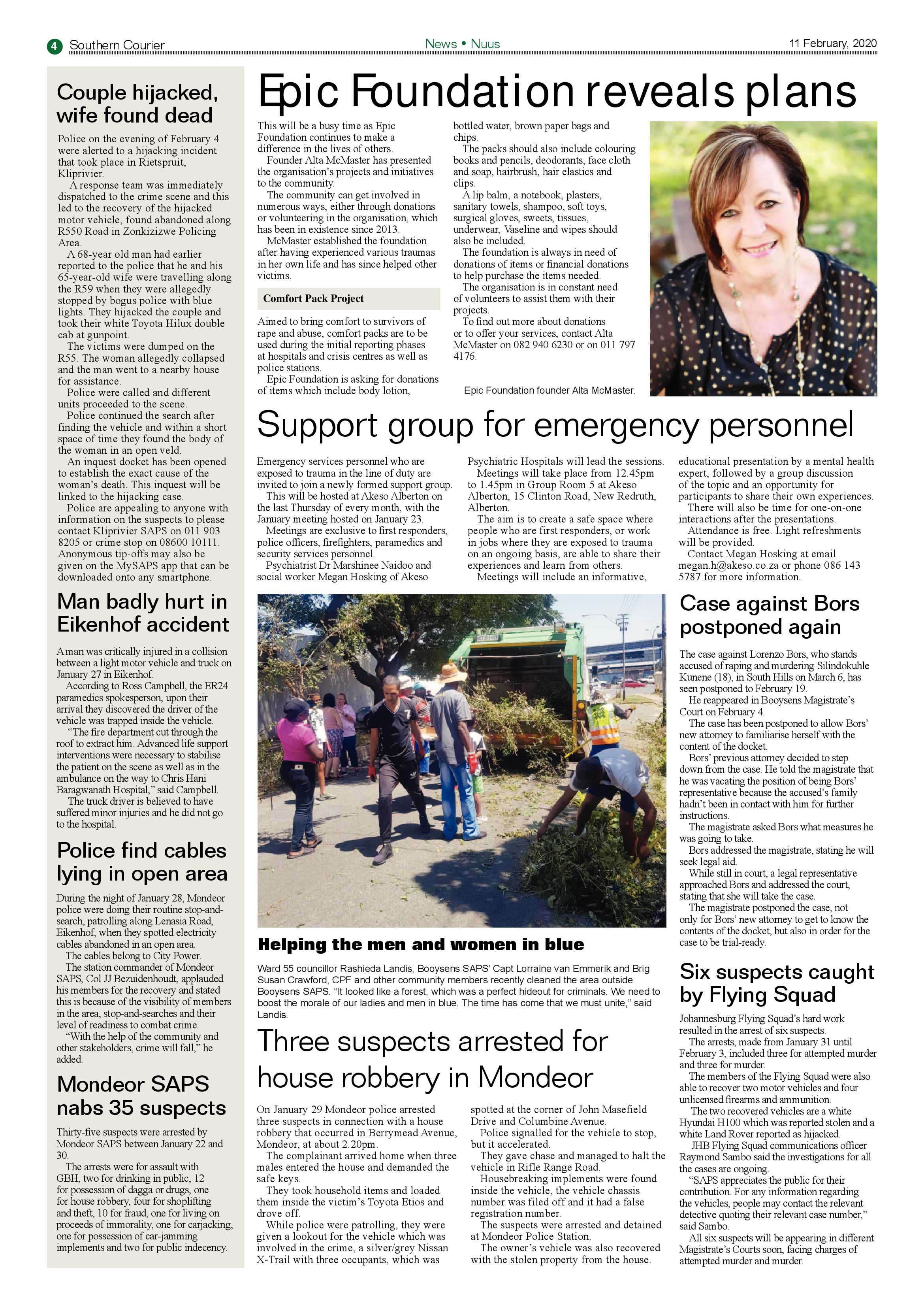 Southern Courier 11 February 2020 page 4