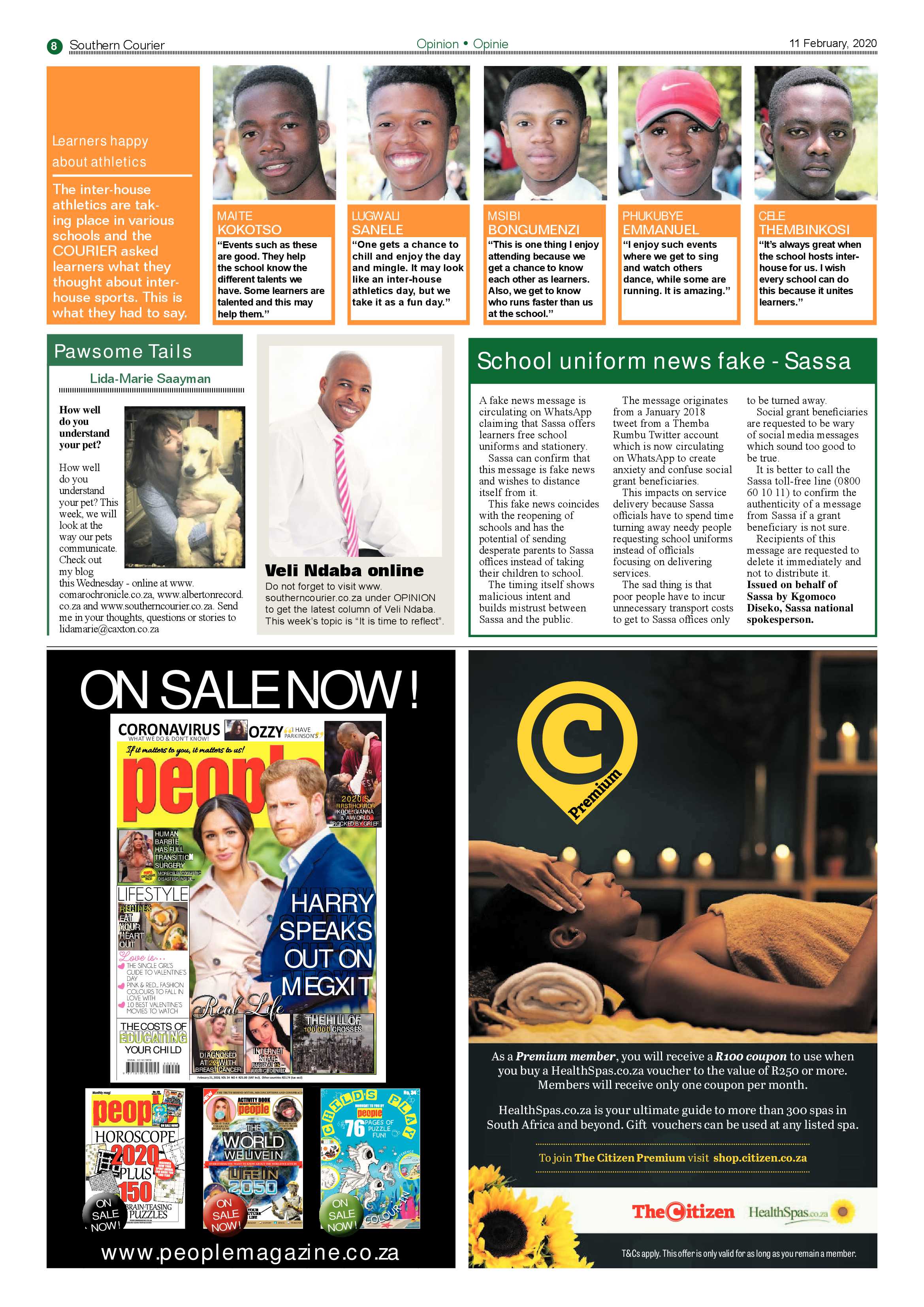 Southern Courier 11 February 2020 page 8