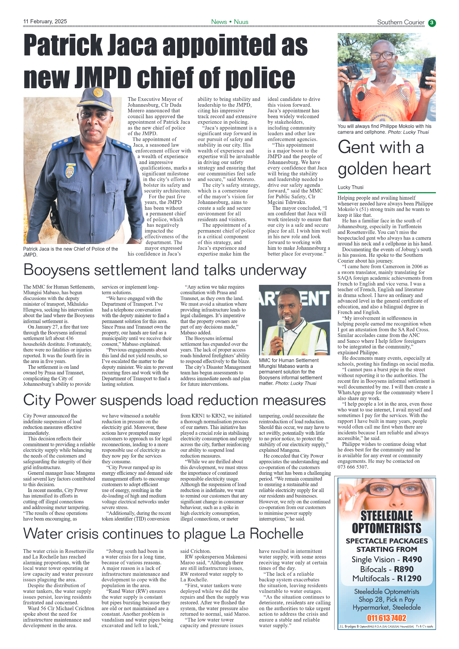 Southern Courier 11 February 2025 page 3