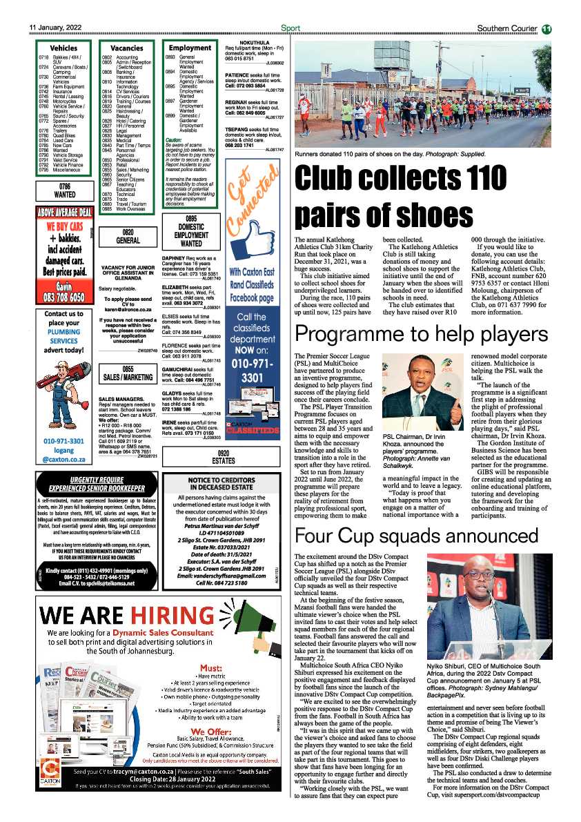 Southern Courier 11 January 2022 page 11