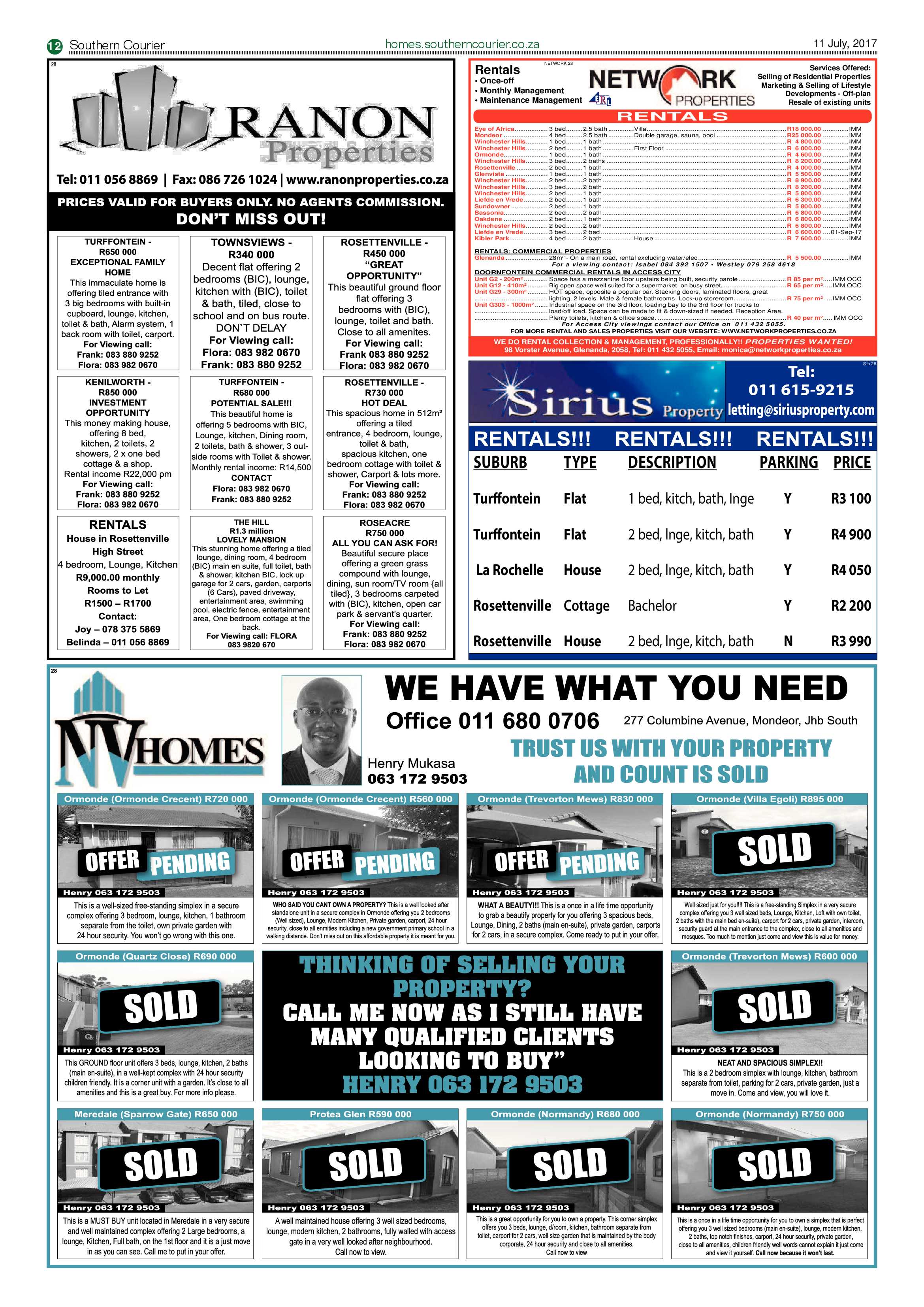 Southern Courier 11 July 2017 page 12