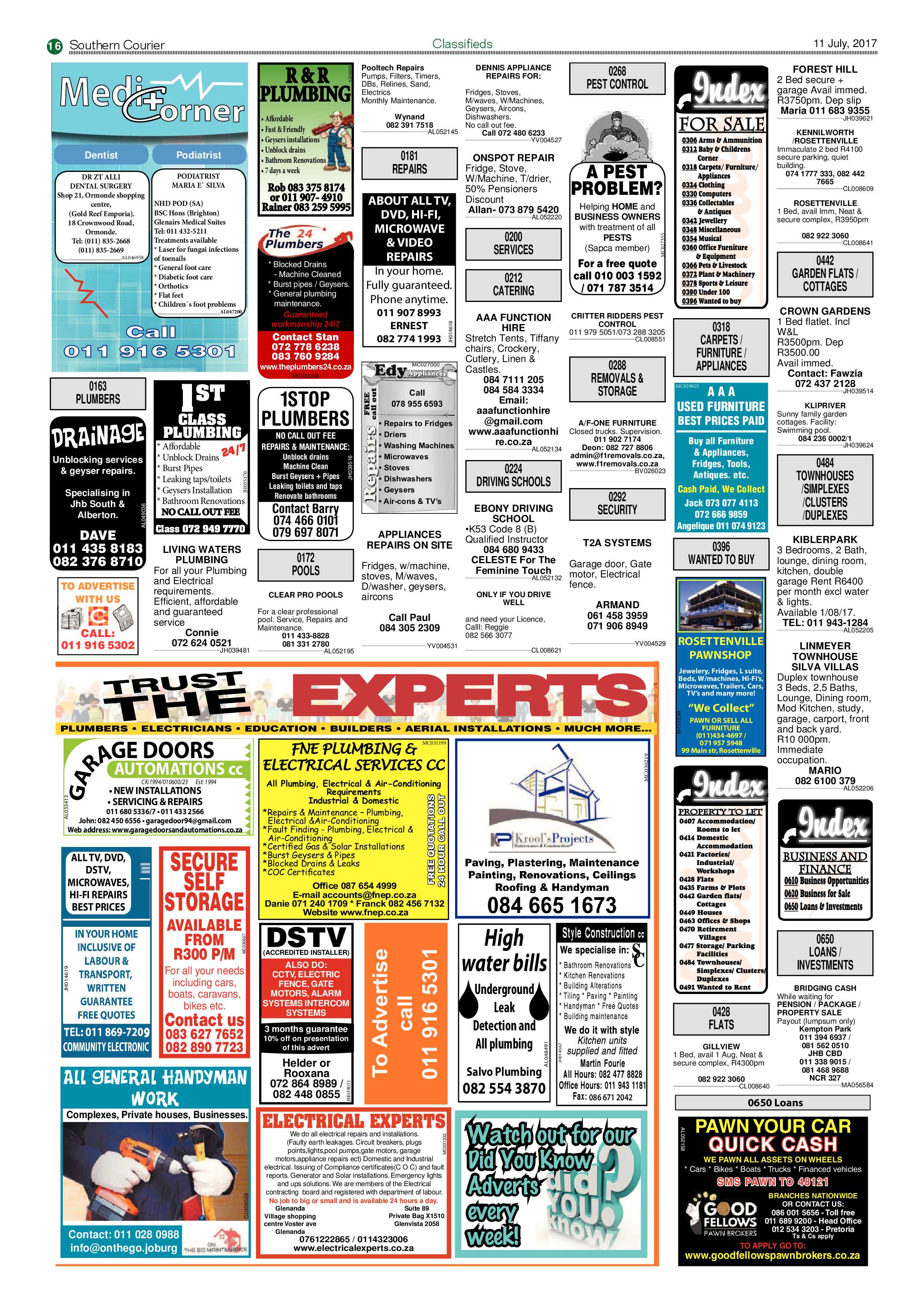Southern Courier 11 July 2017 page 16