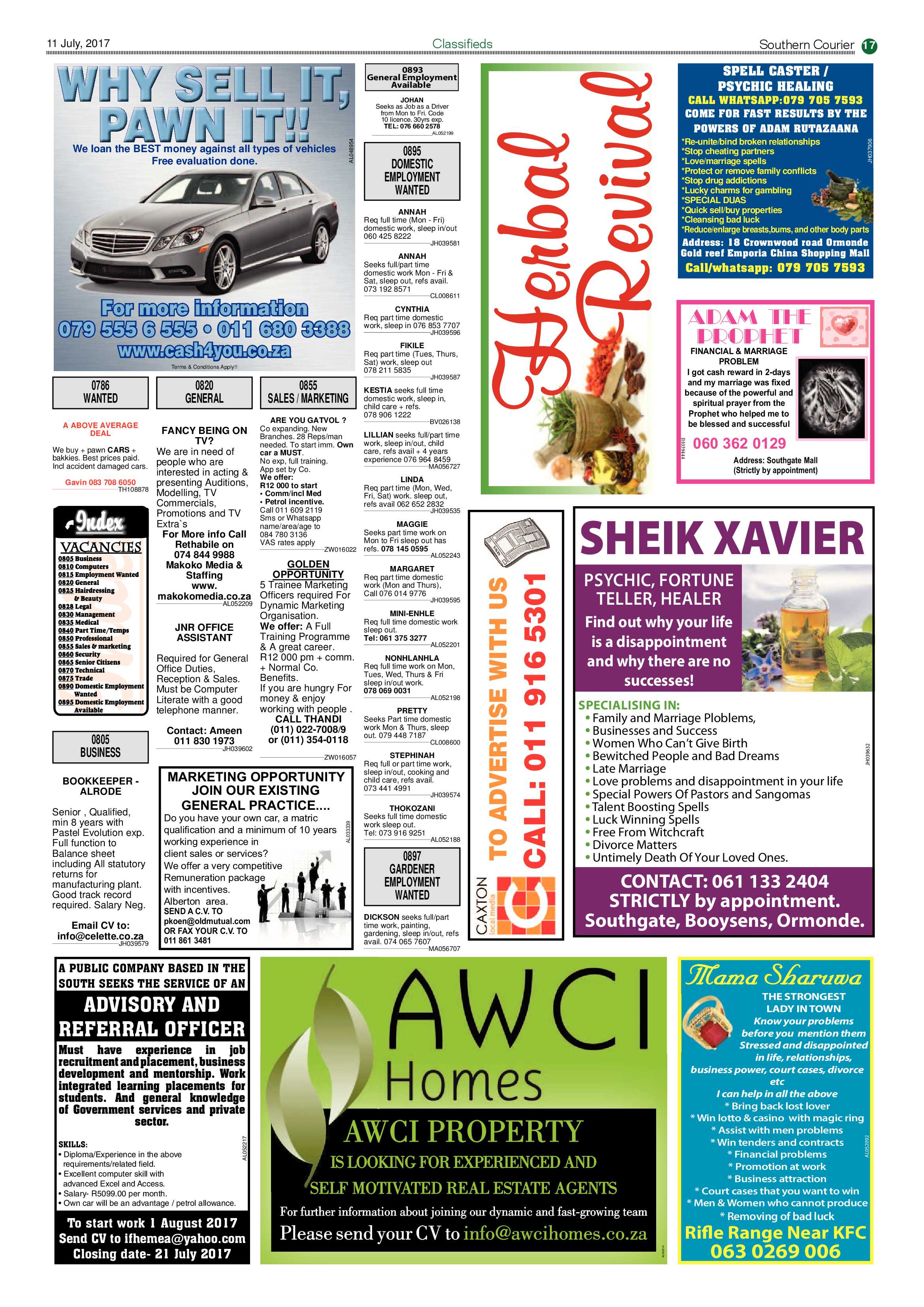 Southern Courier 11 July 2017 page 17