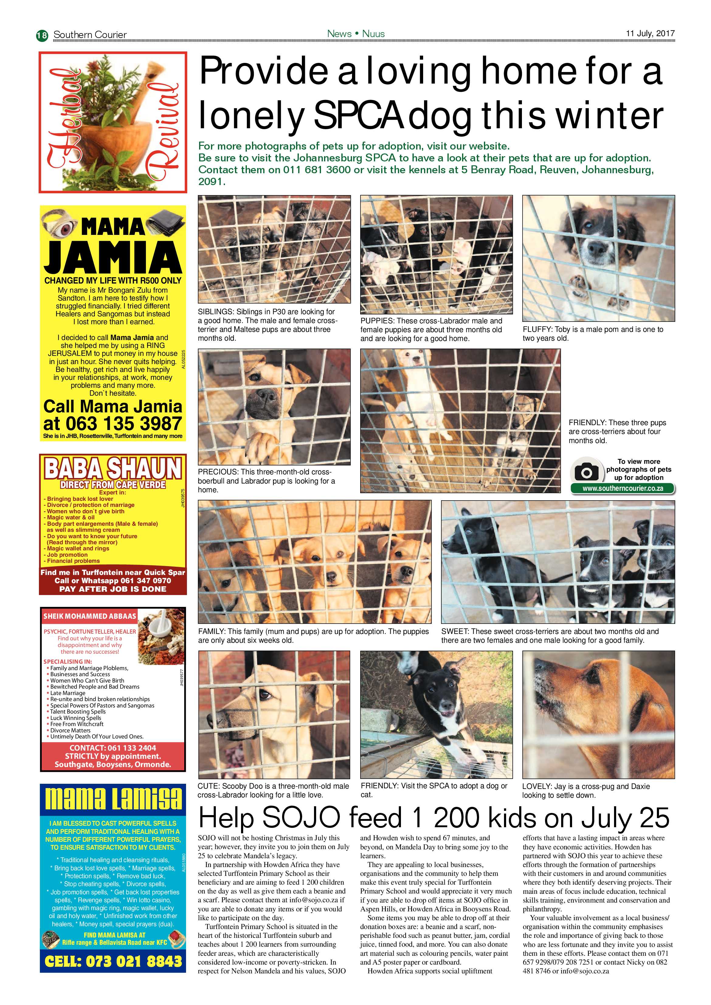 Southern Courier 11 July 2017 page 18