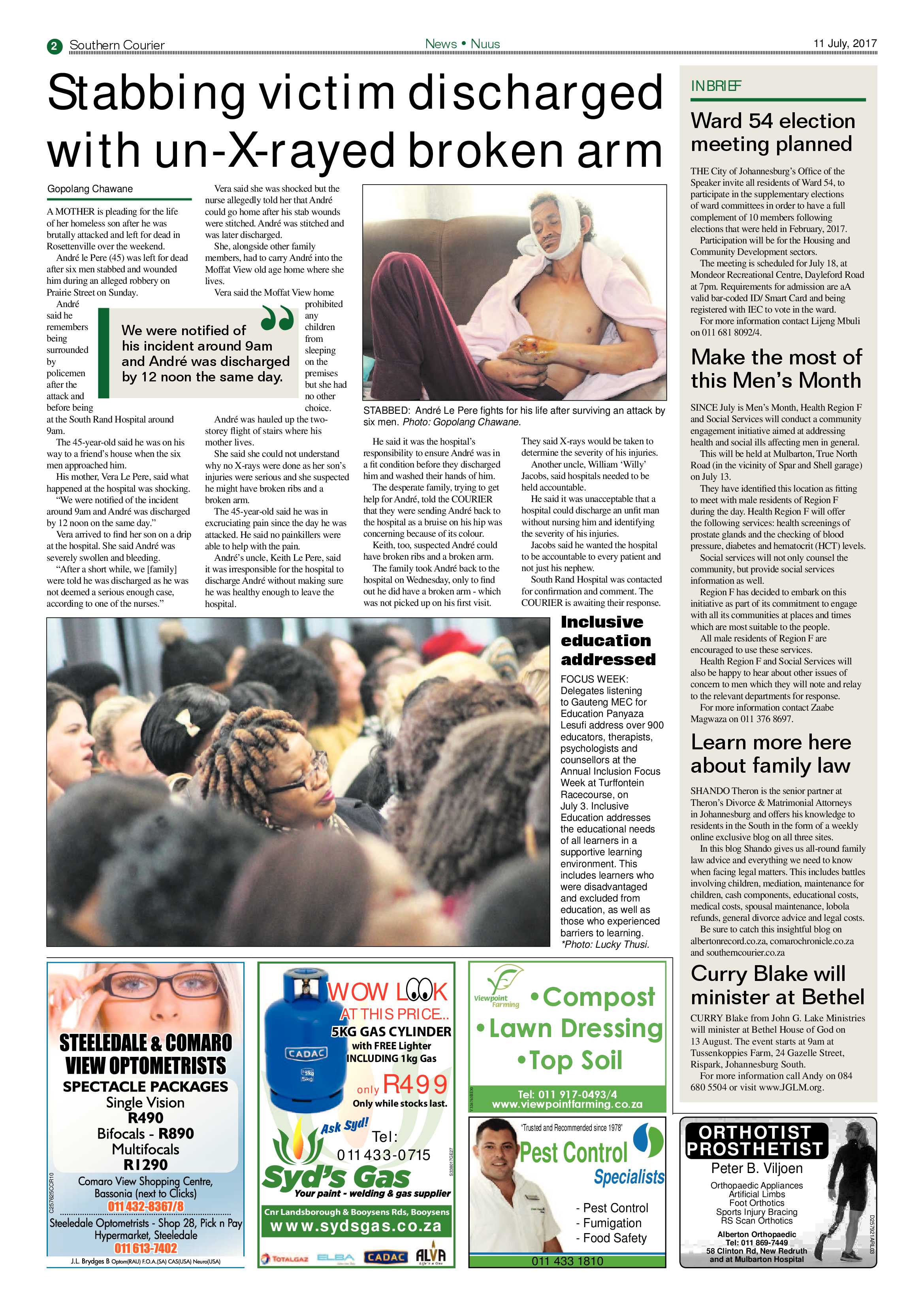 Southern Courier 11 July 2017 page 2
