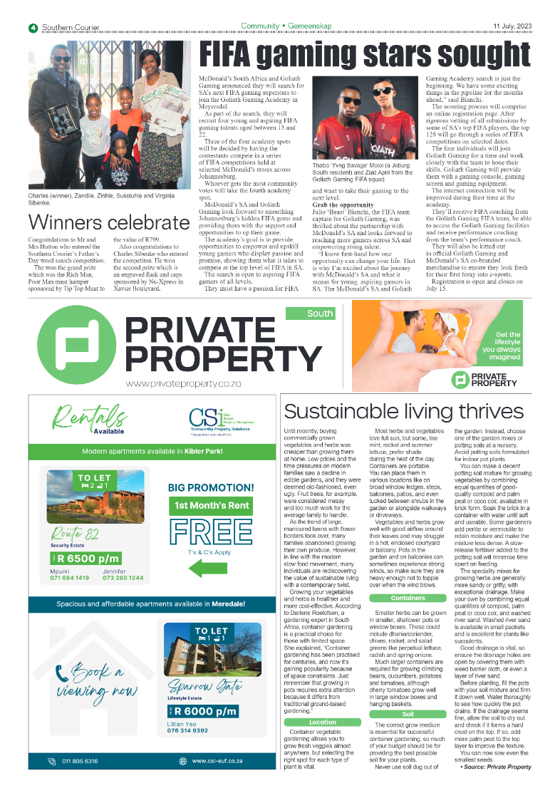 Southern Courier 11 July 2023 page 4