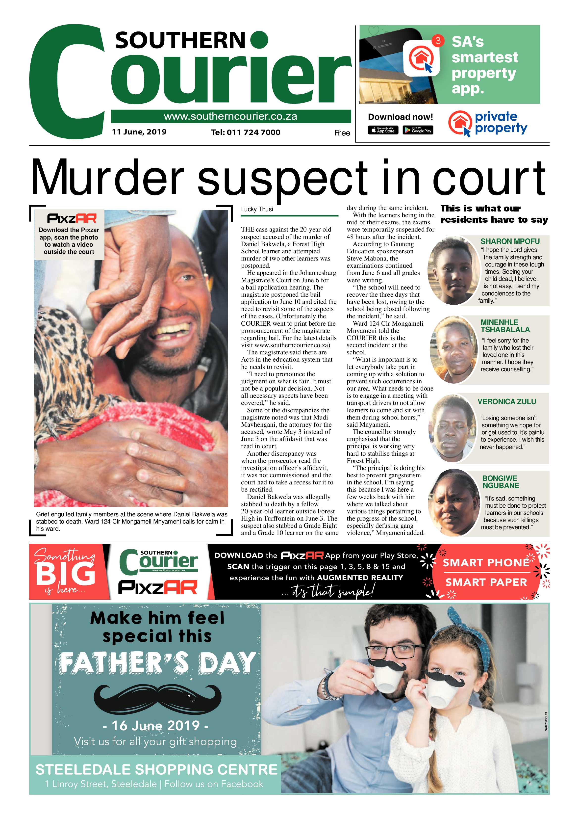 Southern Courier 11 June 2019 page 1