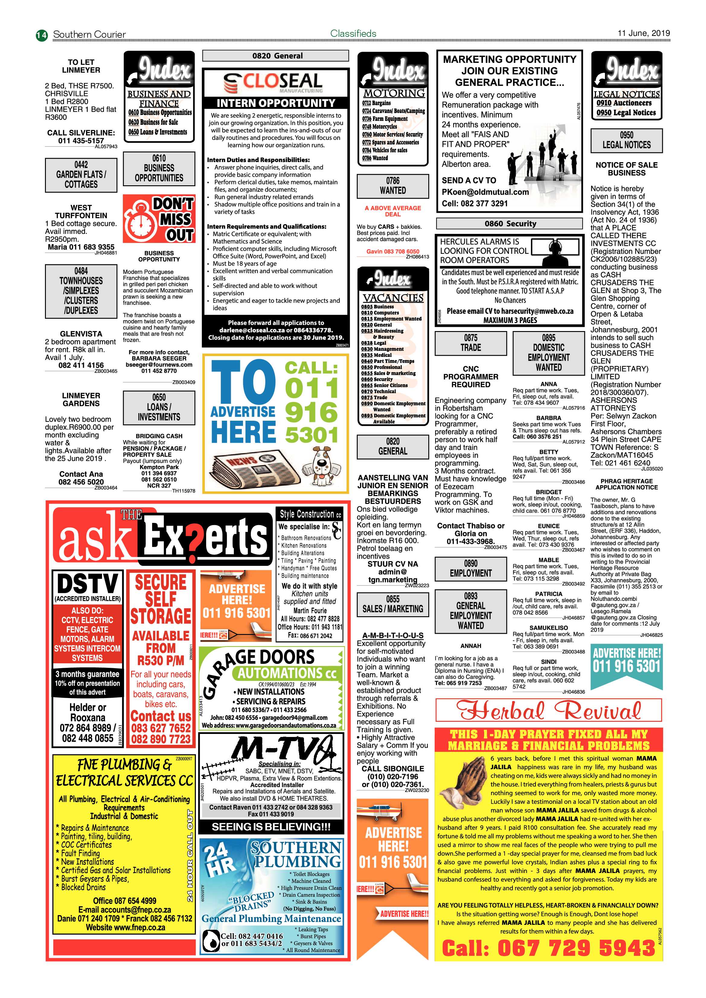 Southern Courier 11 June 2019 page 14