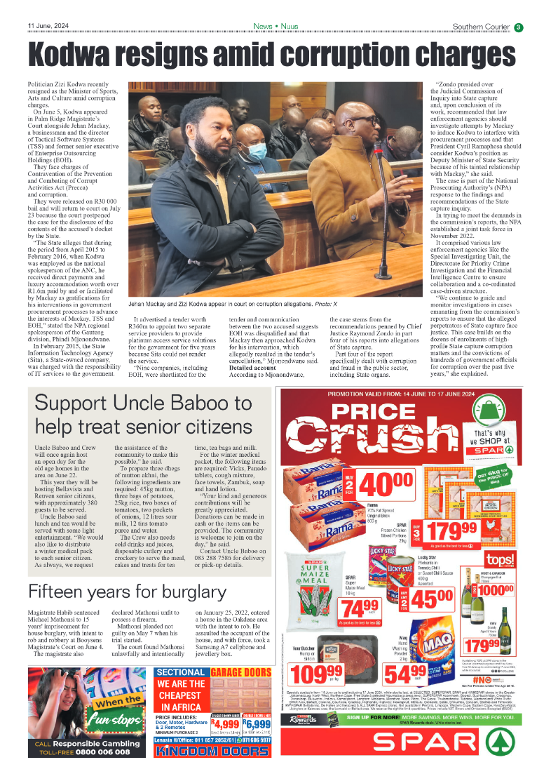 Southern Courier 11 June 2024 page 3