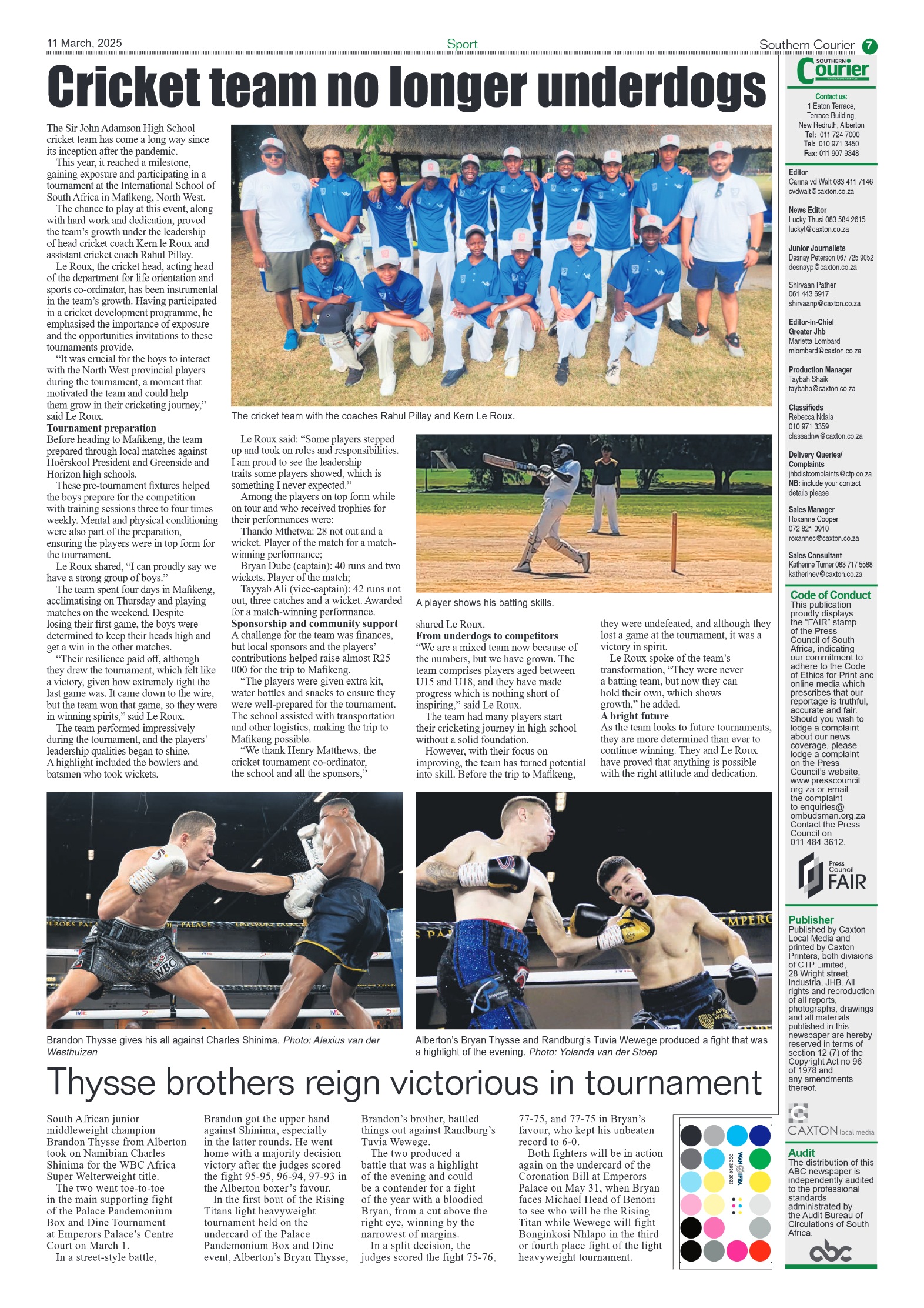 Southern Courier 11 March 2025 page 7
