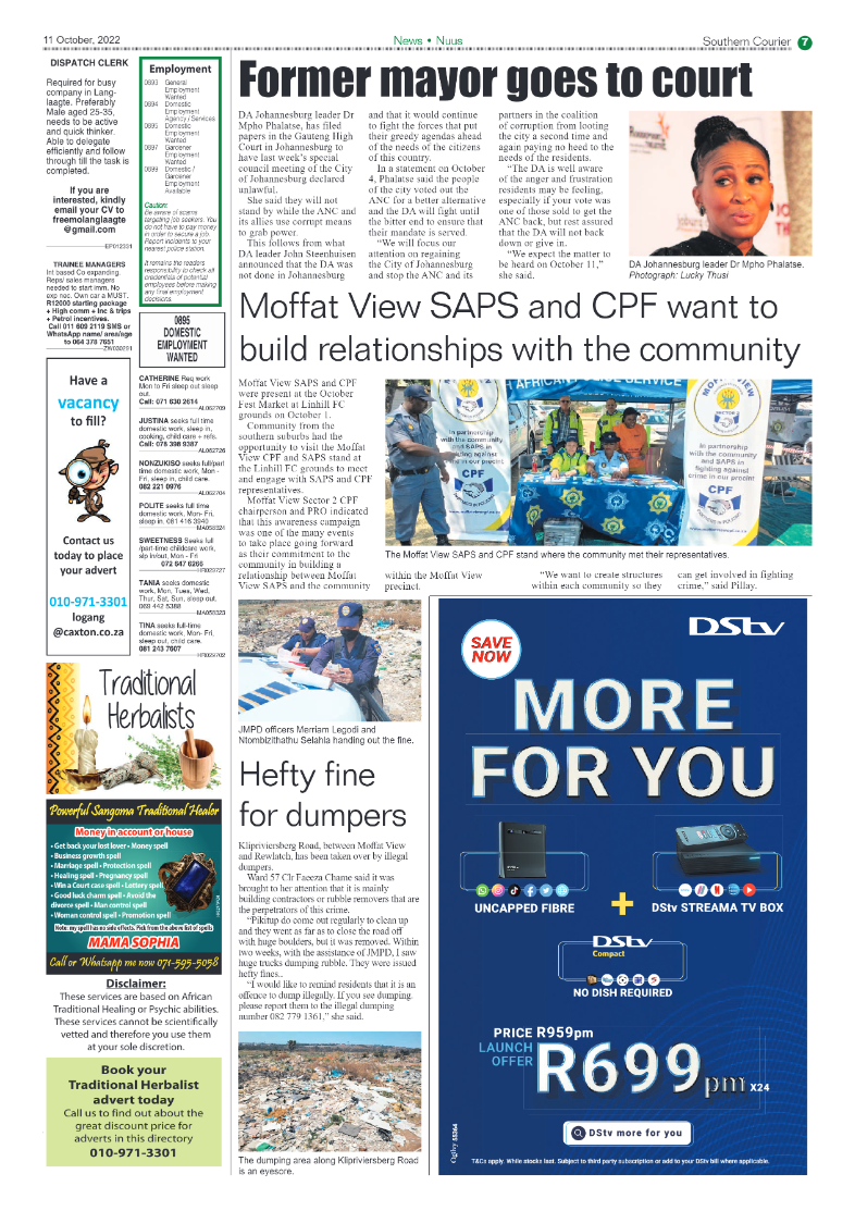Southern Courier 11 October 2022 page 7