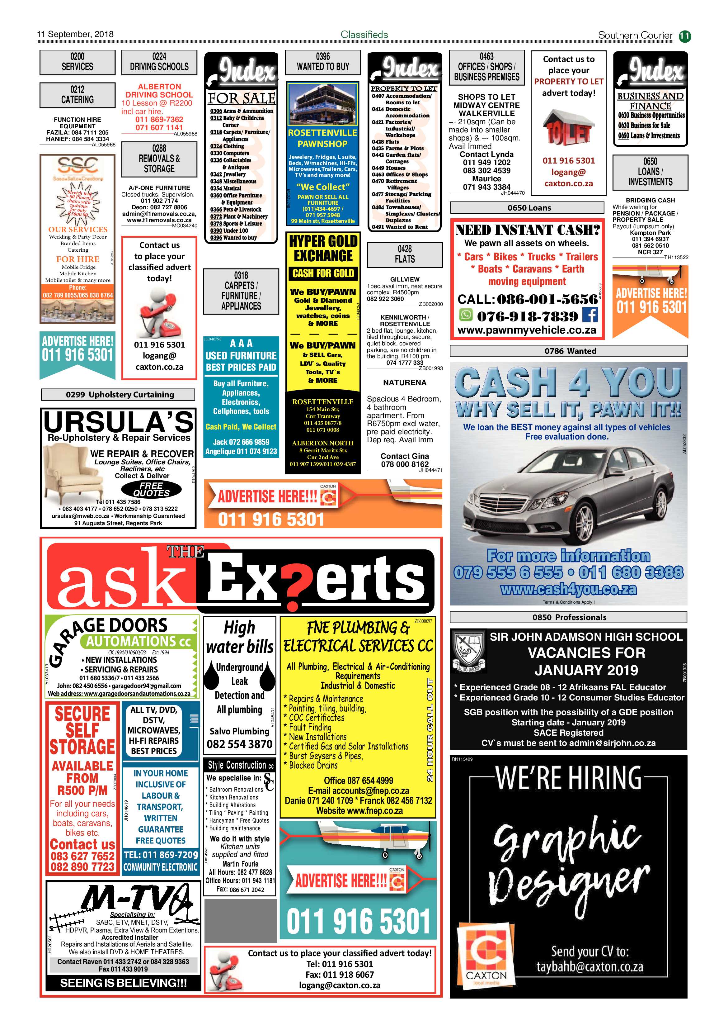 Southern Courier 11 September 2018 page 11
