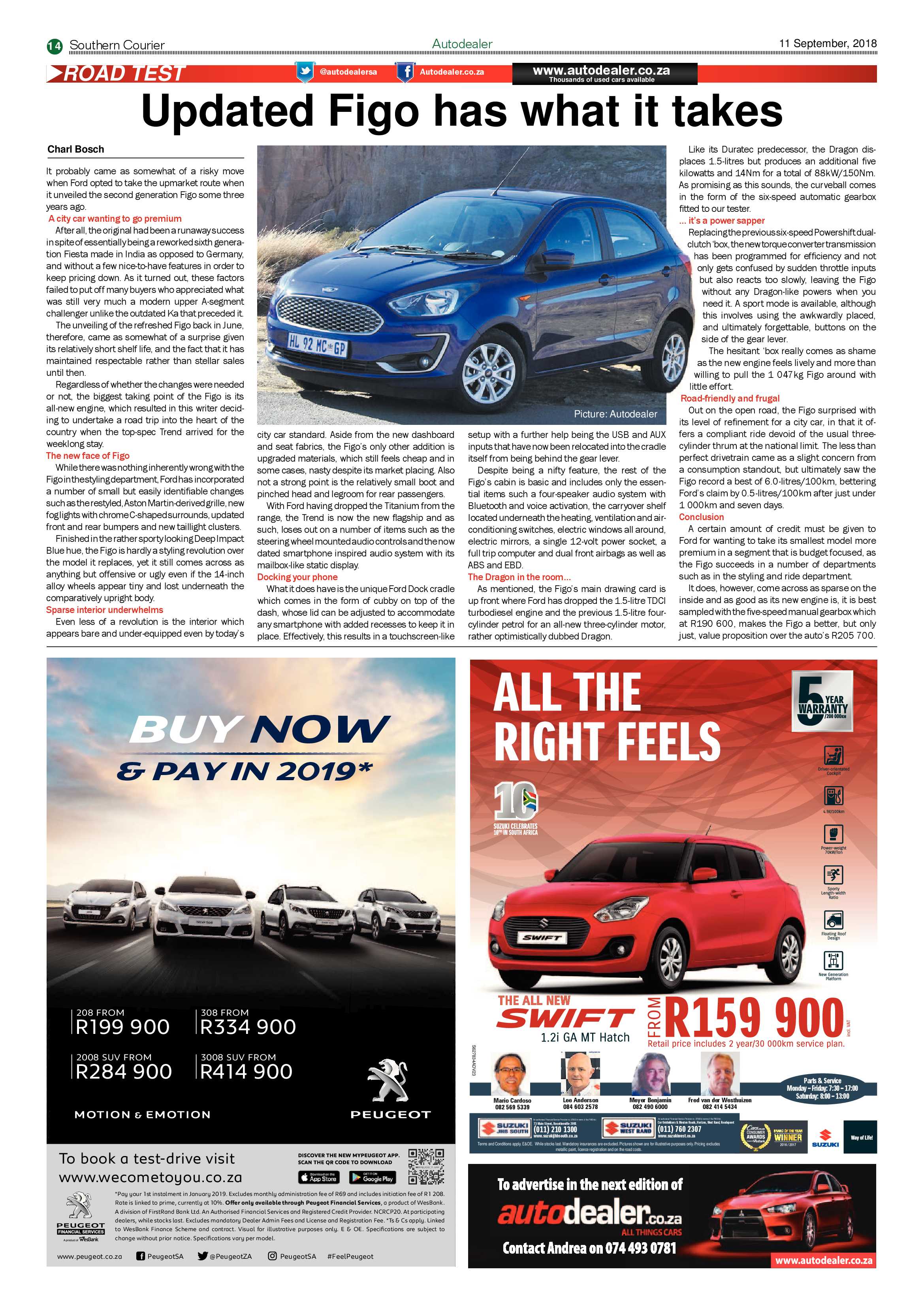 Southern Courier 11 September 2018 page 14