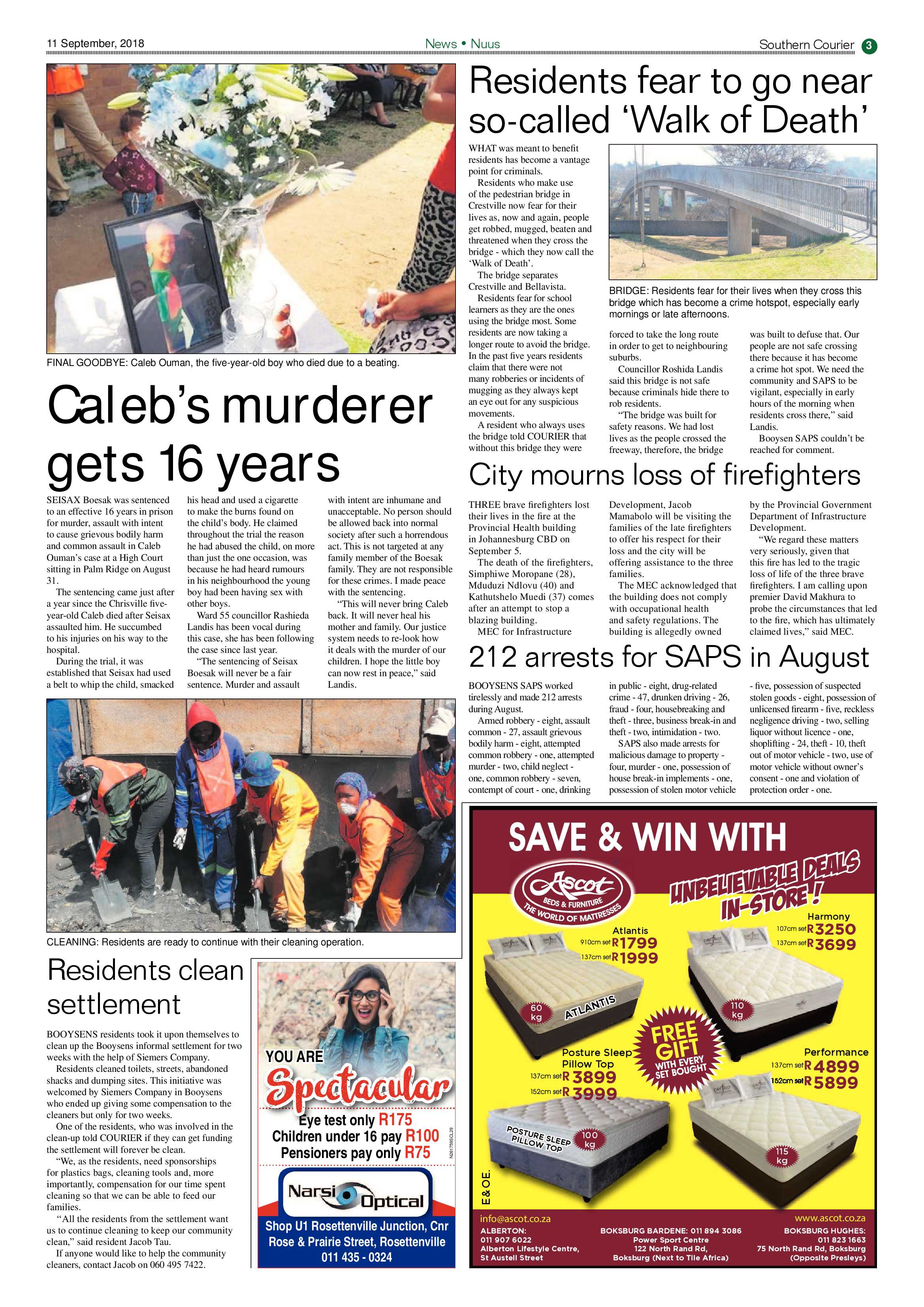 Southern Courier 11 September 2018 page 3