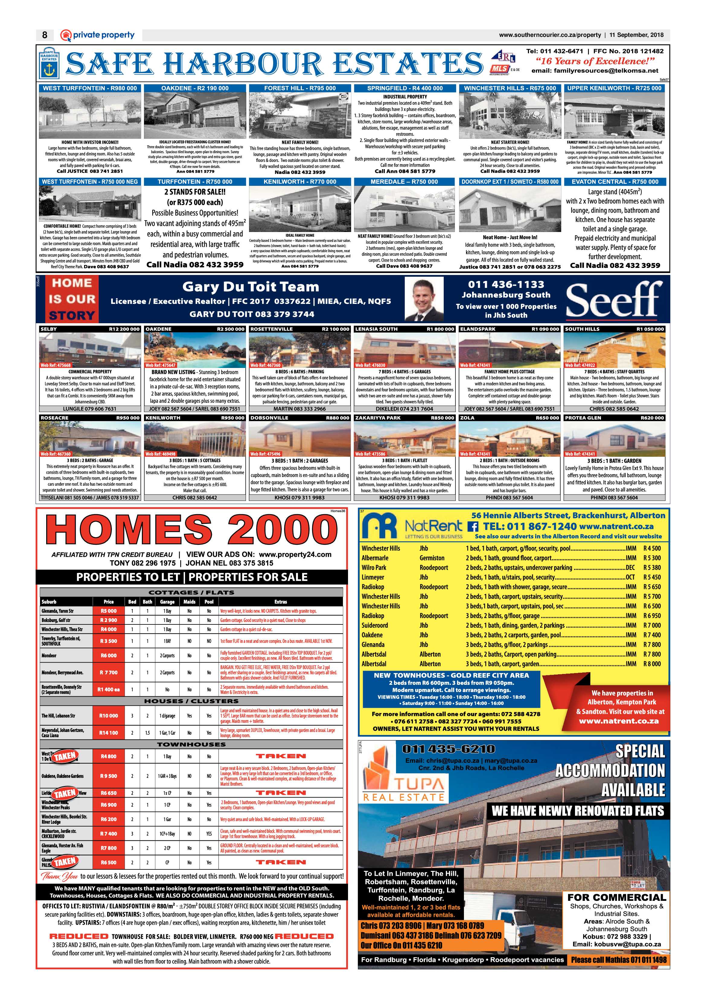 Southern Courier 11 September 2018 page 8