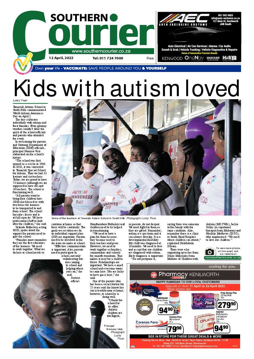 Southern Courier 12 April 2022 page 1