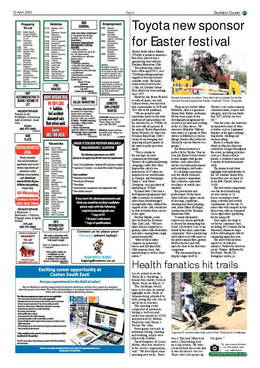 Southern Courier 12 April 2022 page 11