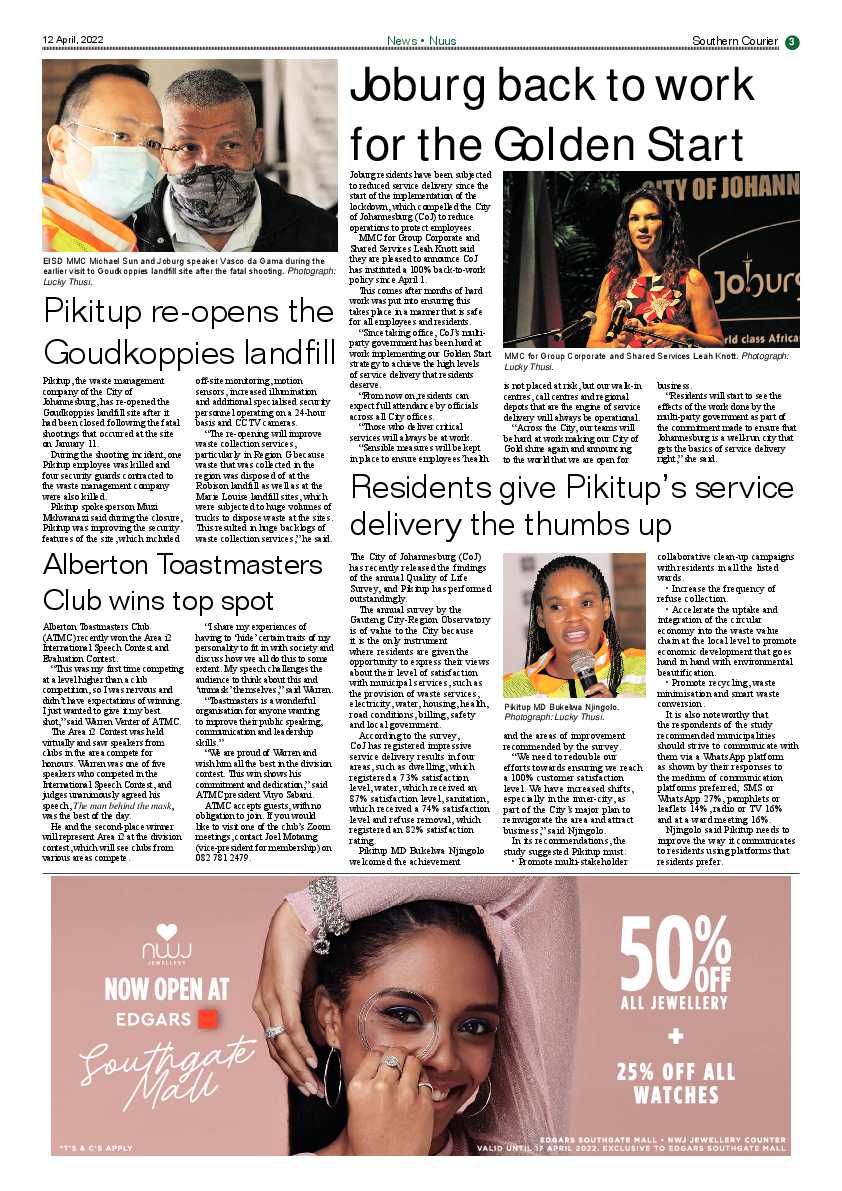 Southern Courier 12 April 2022 page 3