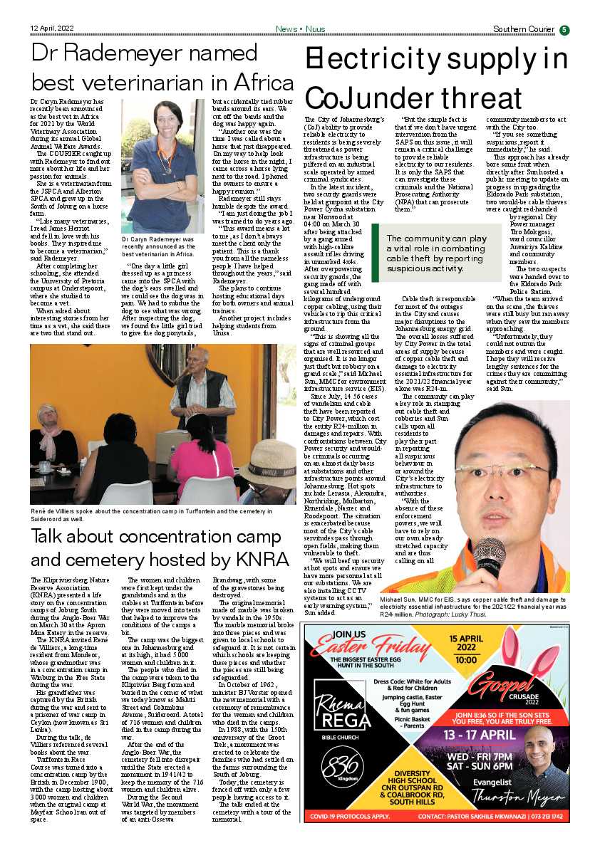 Southern Courier 12 April 2022 page 5