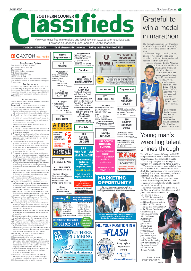 Southern Courier 12 April 2024 page 7