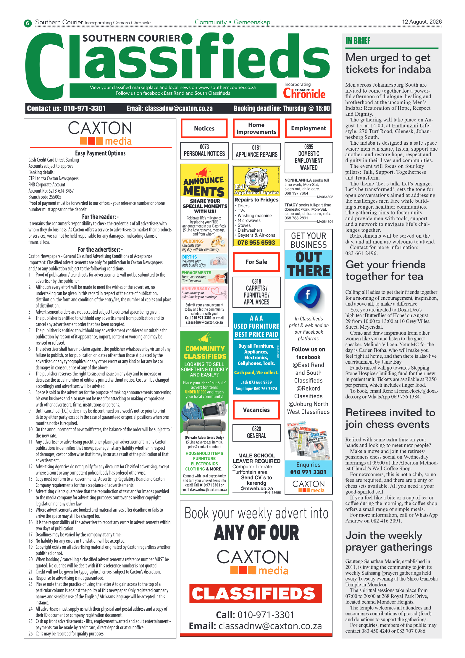 Southern Courier 12 August 2026 page 6