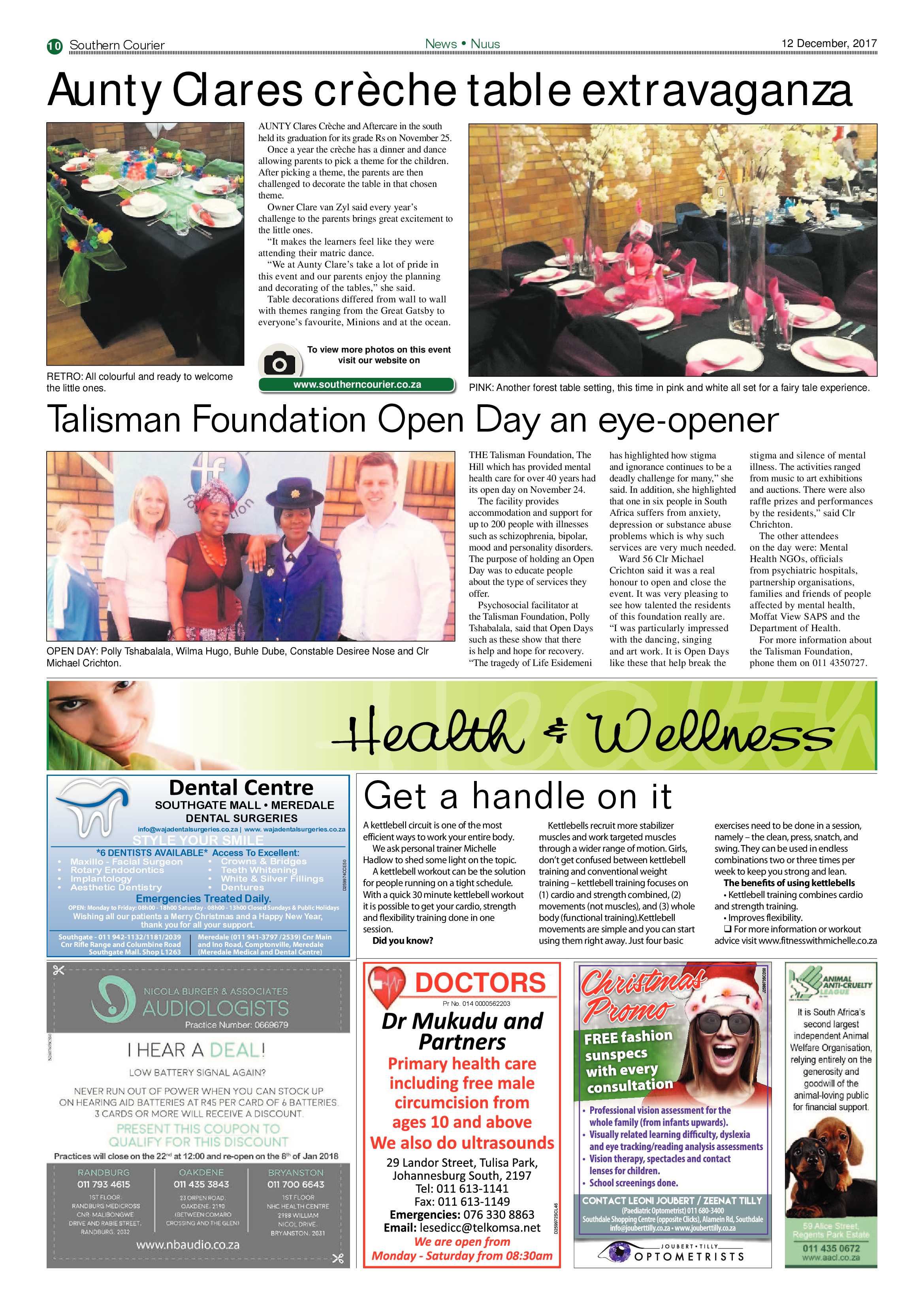 Southern Courier 12 December 2017 page 10
