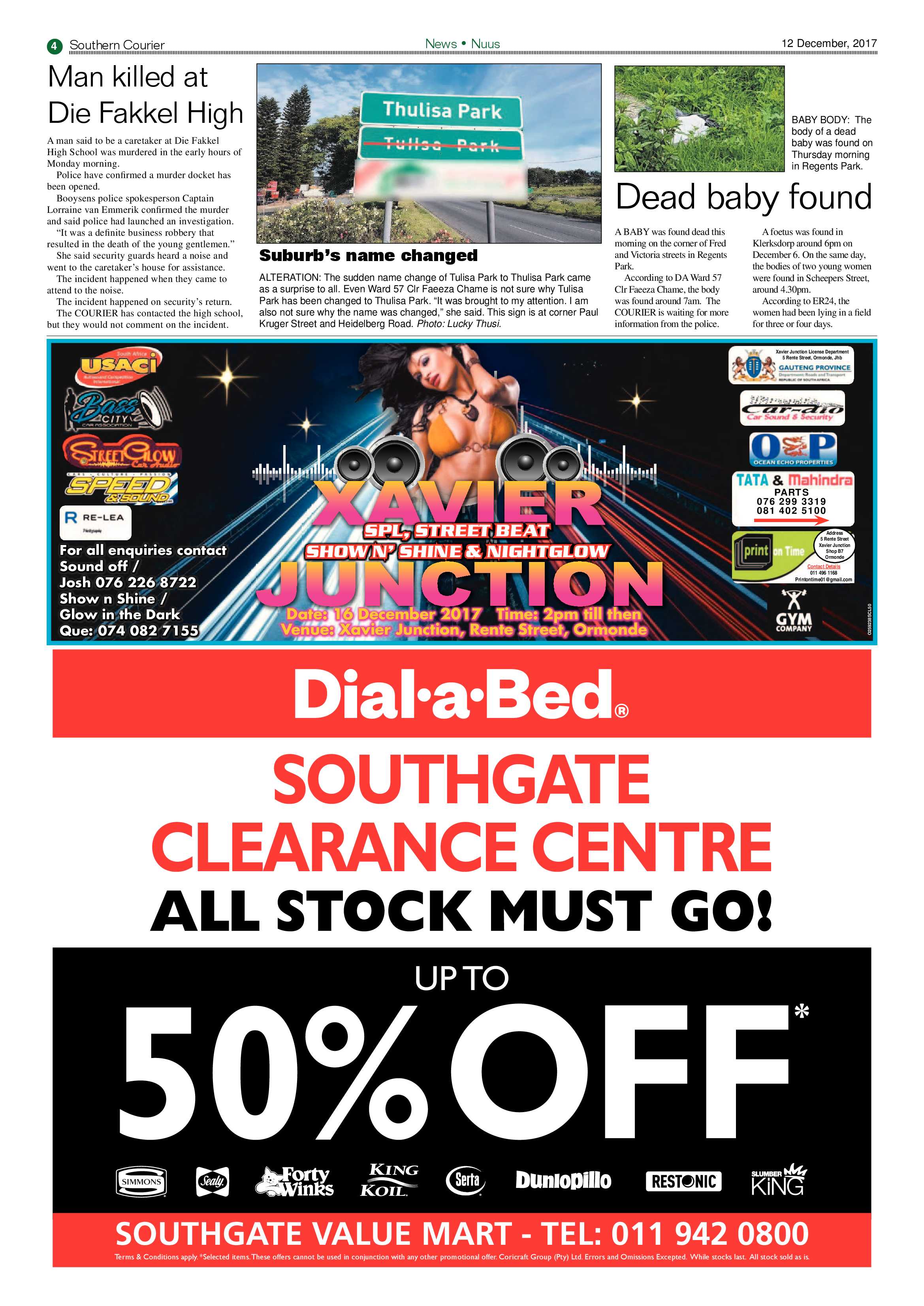 Southern Courier 12 December 2017 page 4