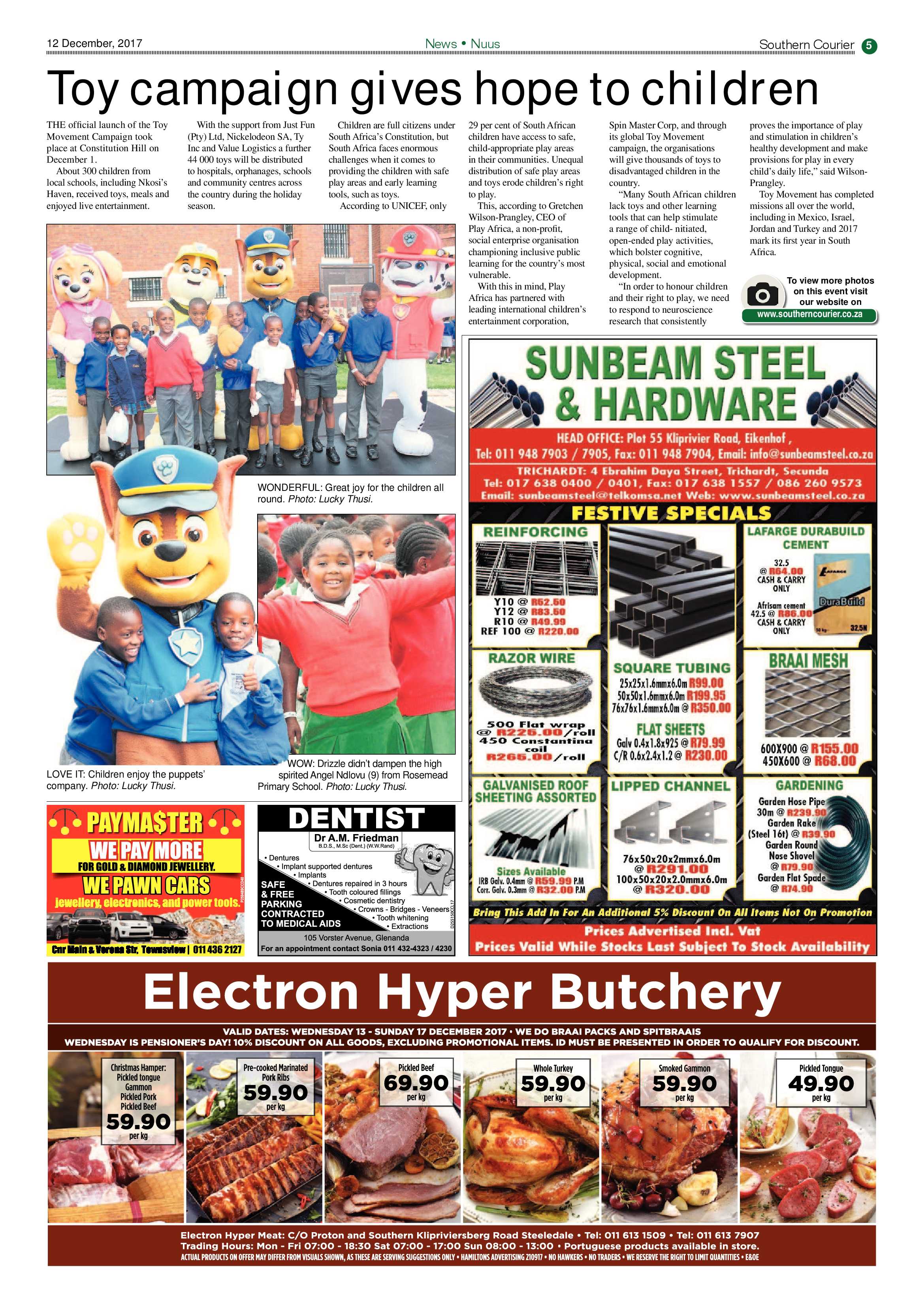 Southern Courier 12 December 2017 page 5