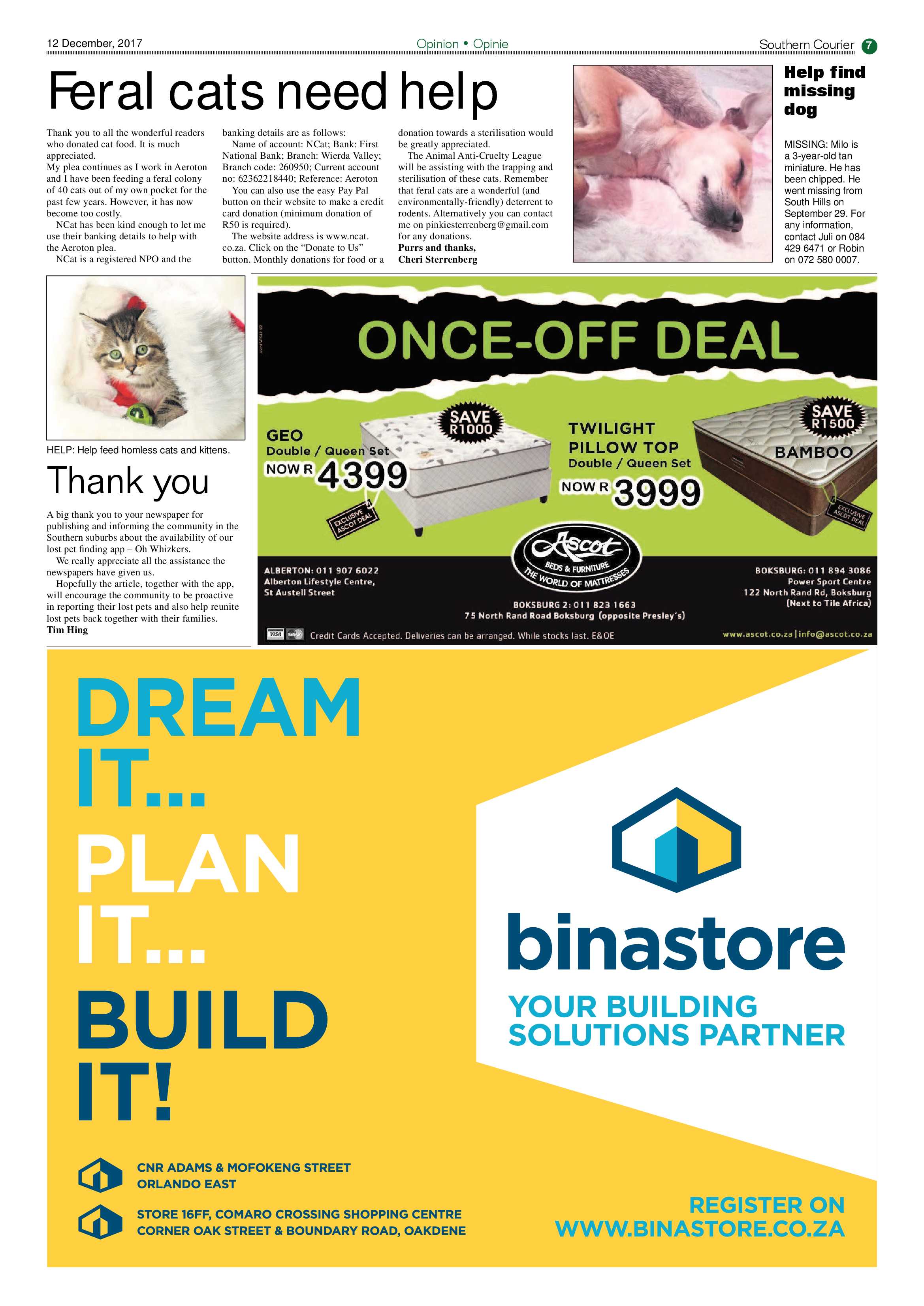 Southern Courier 12 December 2017 page 7