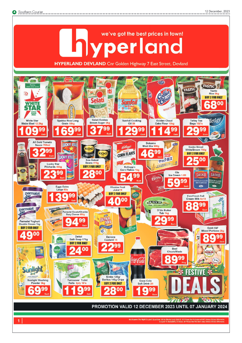 Southern Courier 12 December 2023 page 4